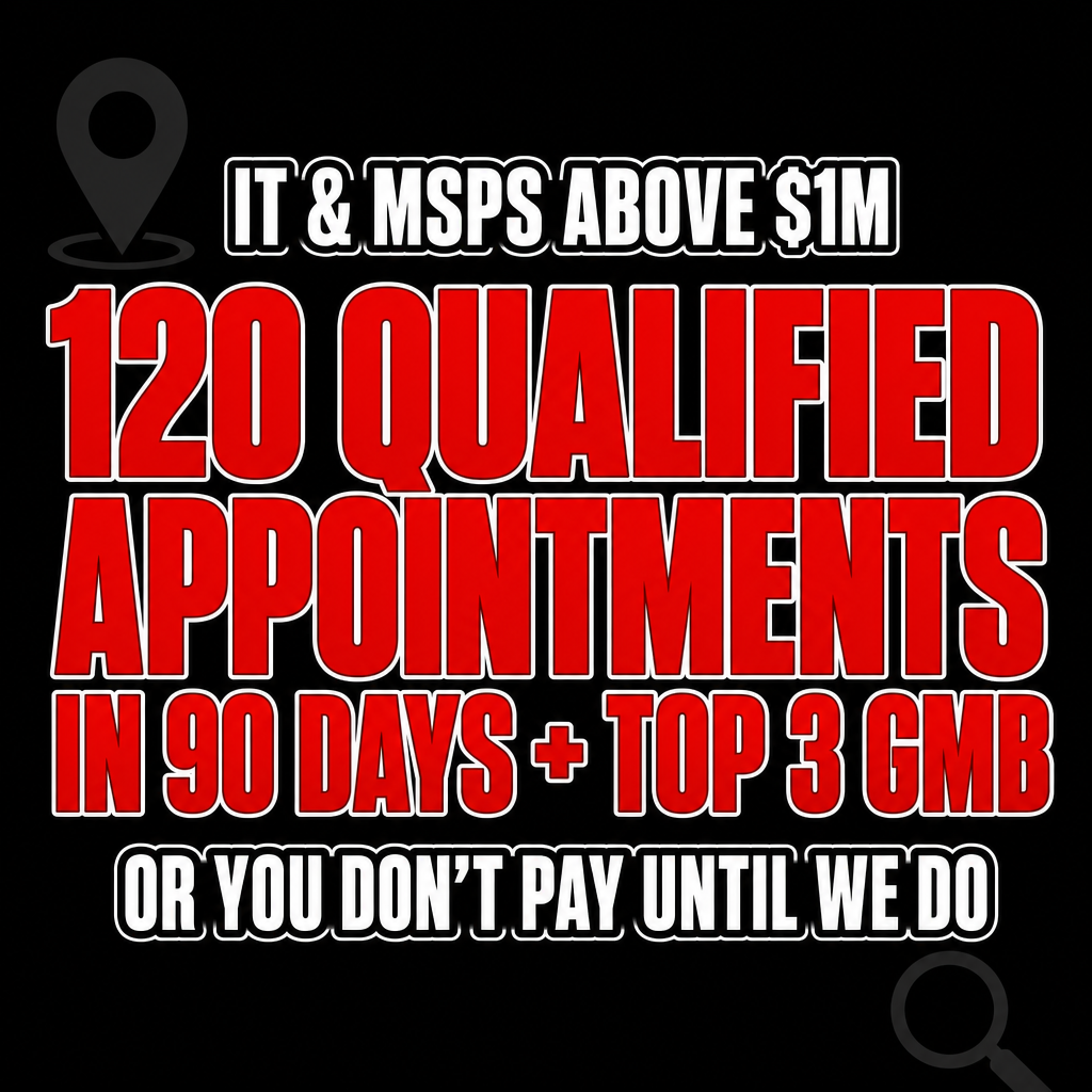 SMW Consulting Facebook ad: MSP: qualified booked appointments in 90 days