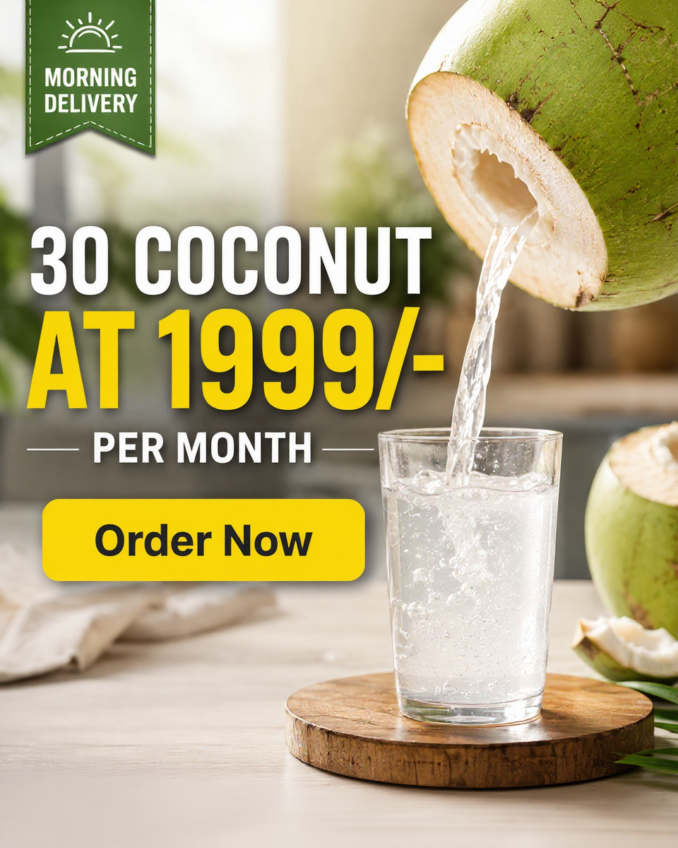 Doodhvale Farms Facebook ad: 30 Fresh Coconuts at ₹1,999/Month