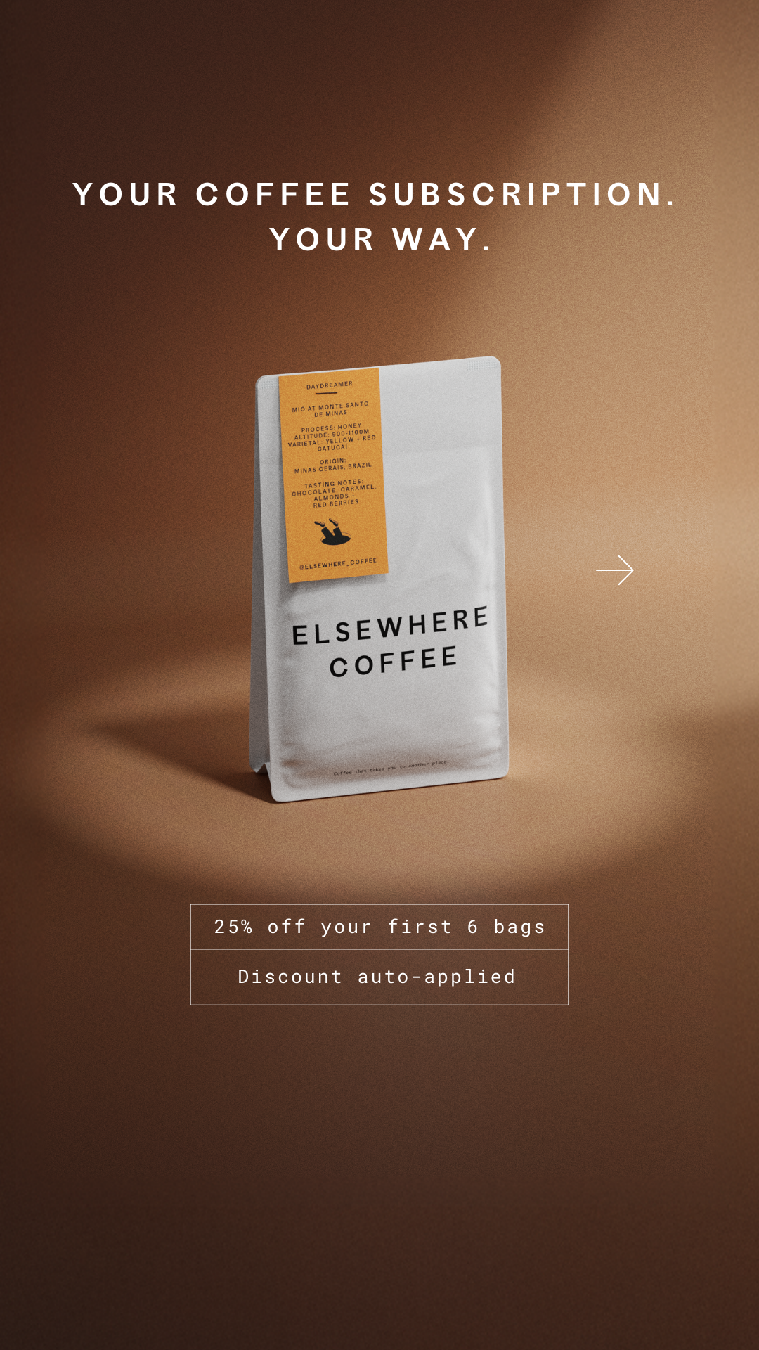 Elsewhere Coffee Roasters Facebook ad