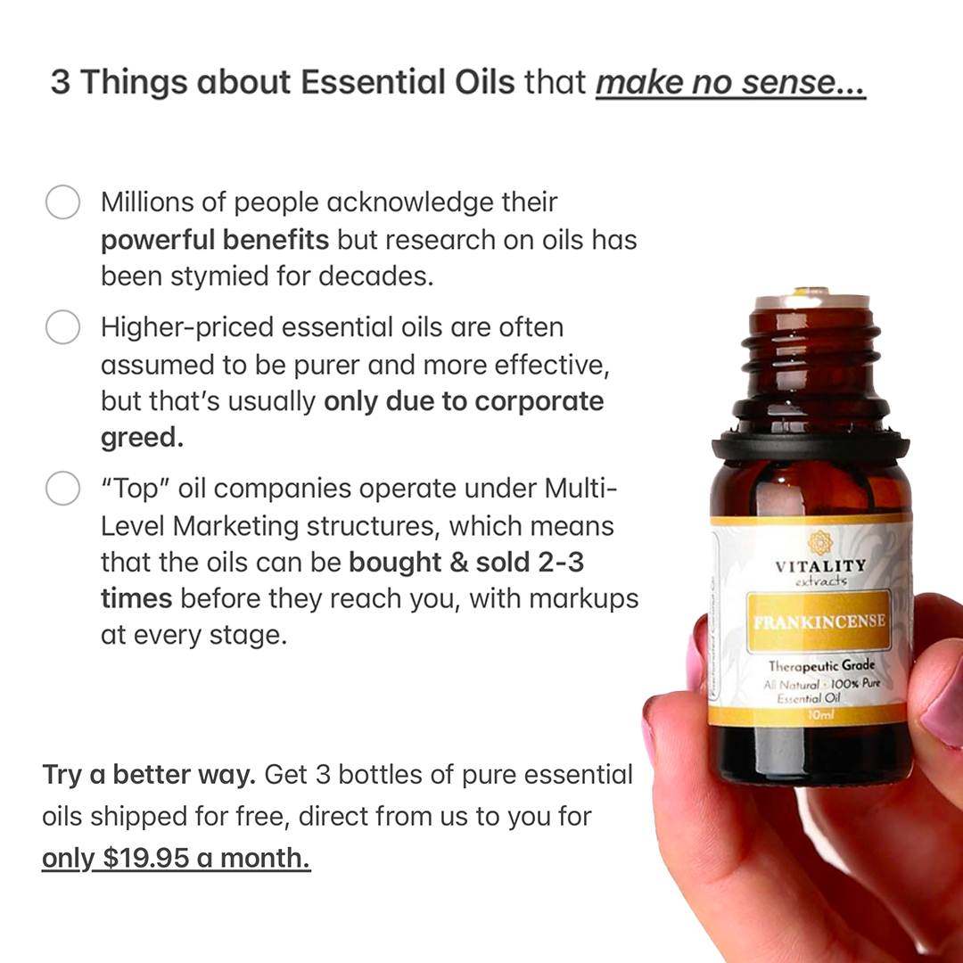 Vitality Extracts Essential Oils Facebook ad