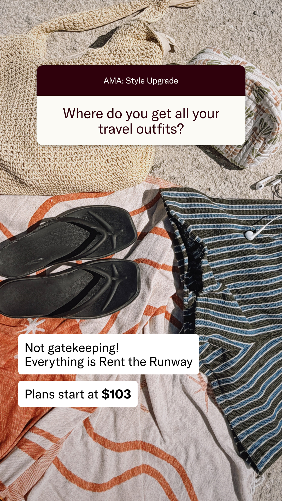 Rent The Runway Facebook ad