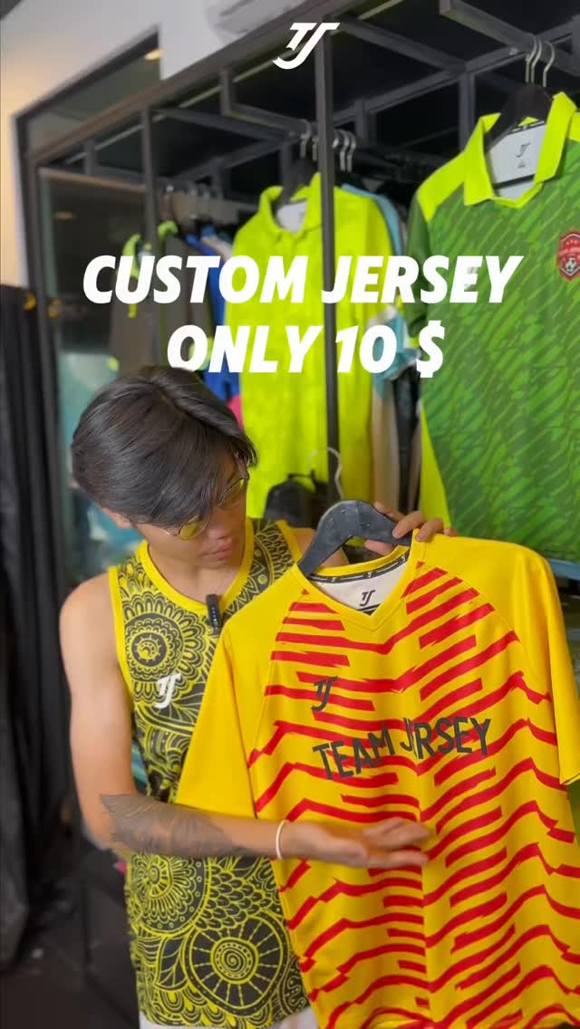 Team Jersey Apparel Pte Ltd Facebook ad: Custom jersey start from only $10 sia!