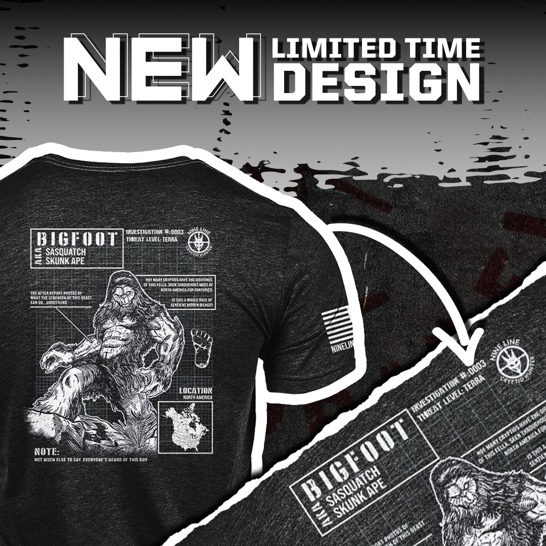 Nine Line Apparel Facebook ad: Target ---> Bigfoot