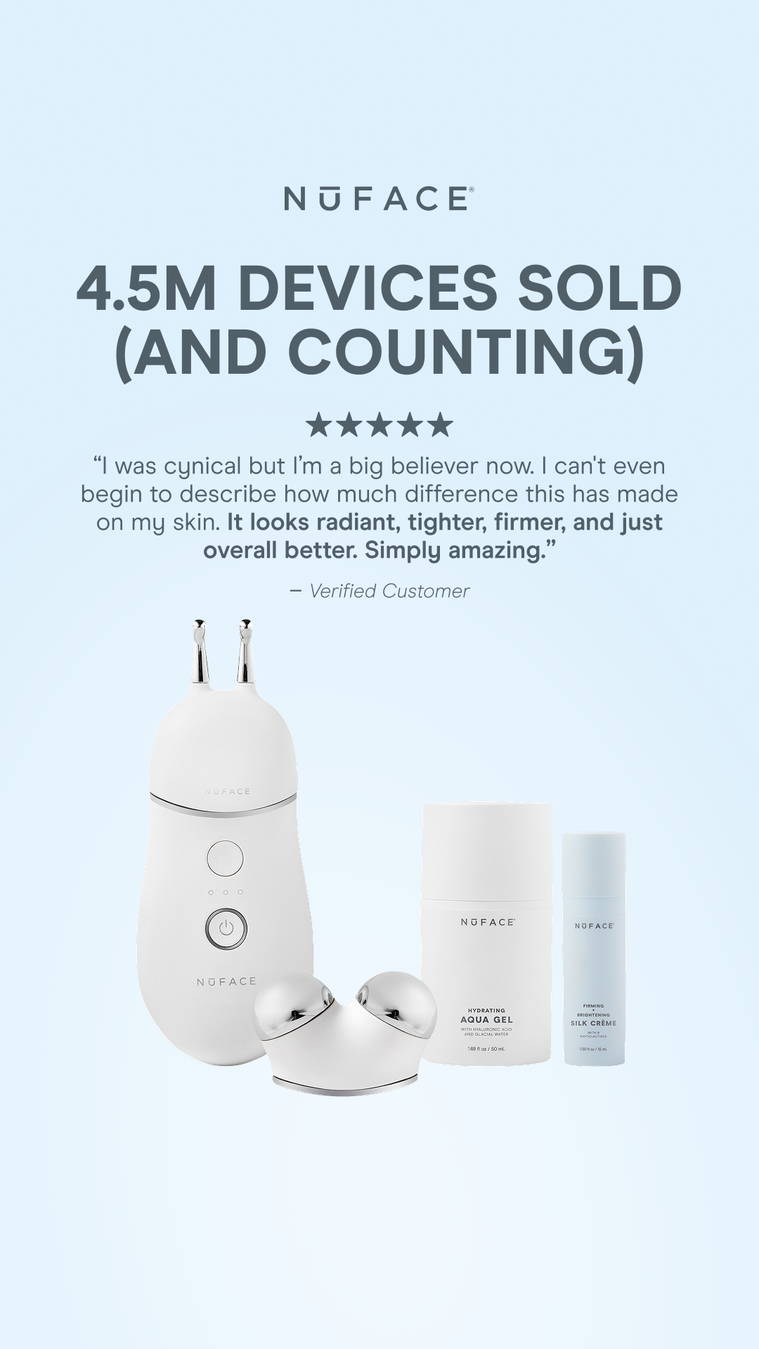 NuFACE Facebook ad