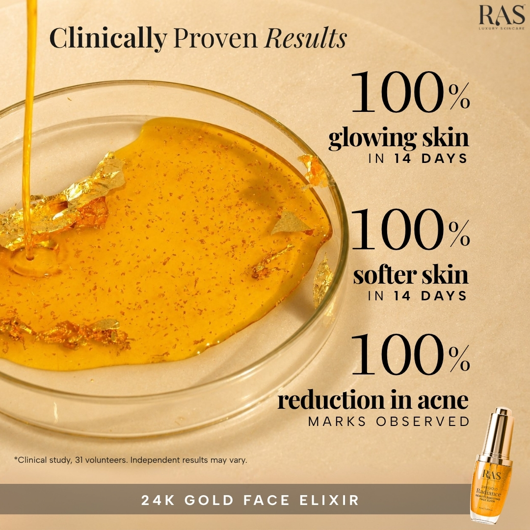 RAS Luxury Oils Facebook ad: 24k Gold Radiance Beauty Boosting Face Elixir | Repair &…