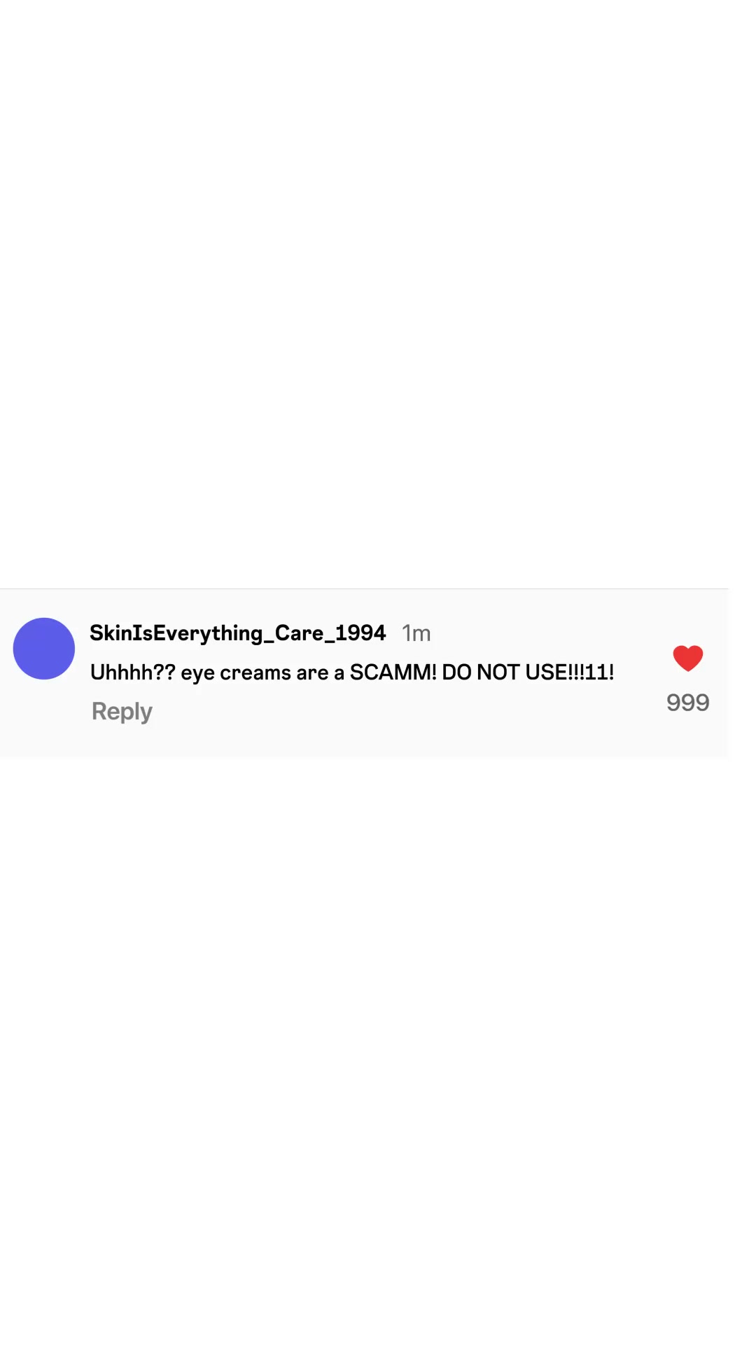 The Ordinary Facebook ad: Reimagine What An Eye Cream Can Do.