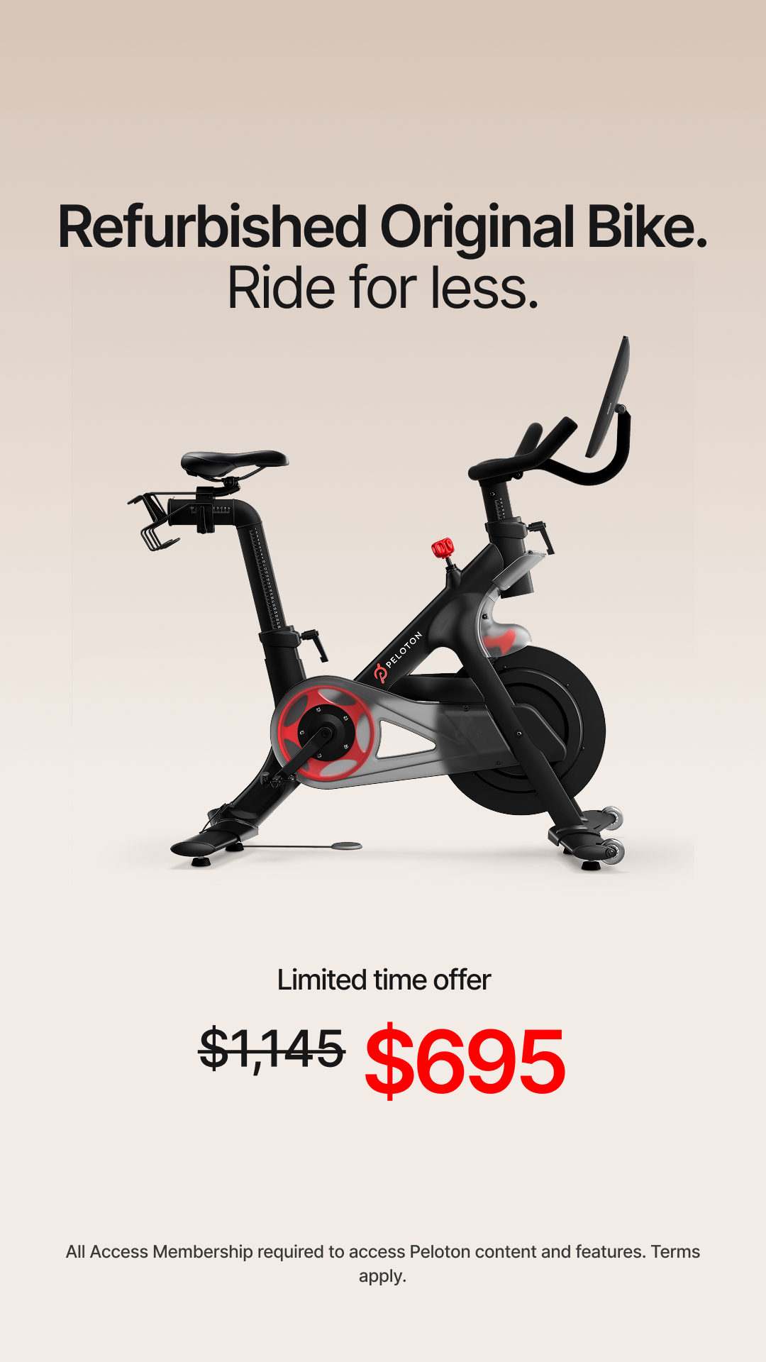 Peloton Facebook ad