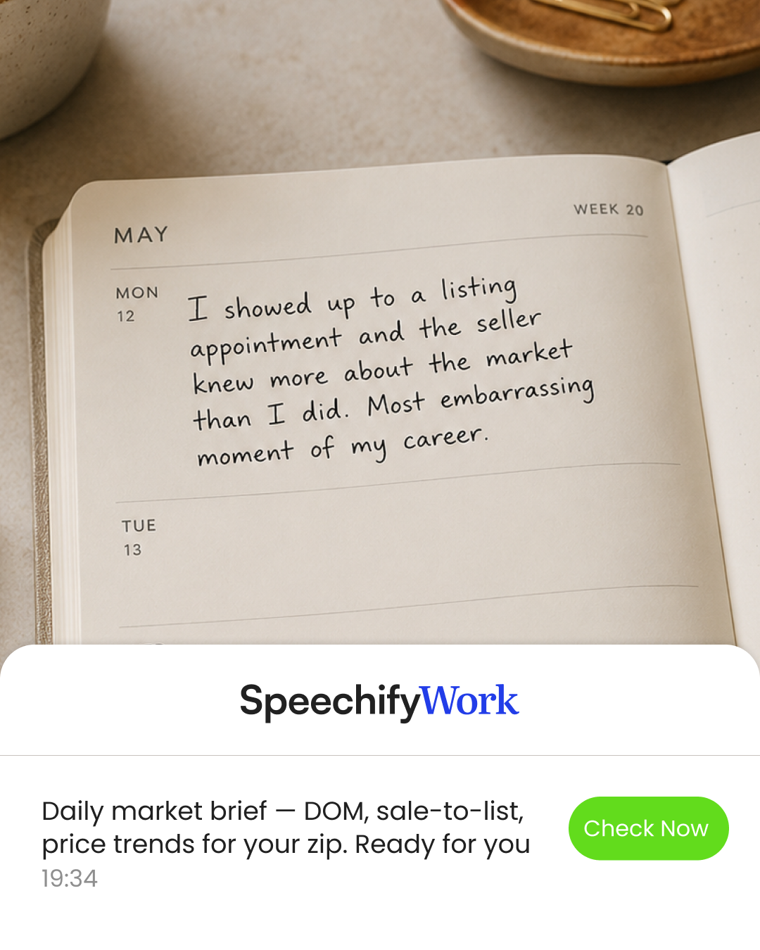 Speechify Facebook ad