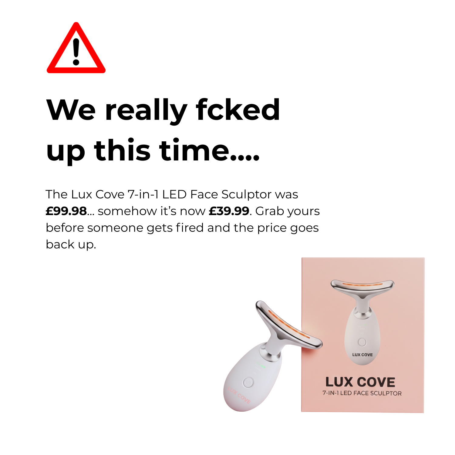 Lux Cove Facebook ad