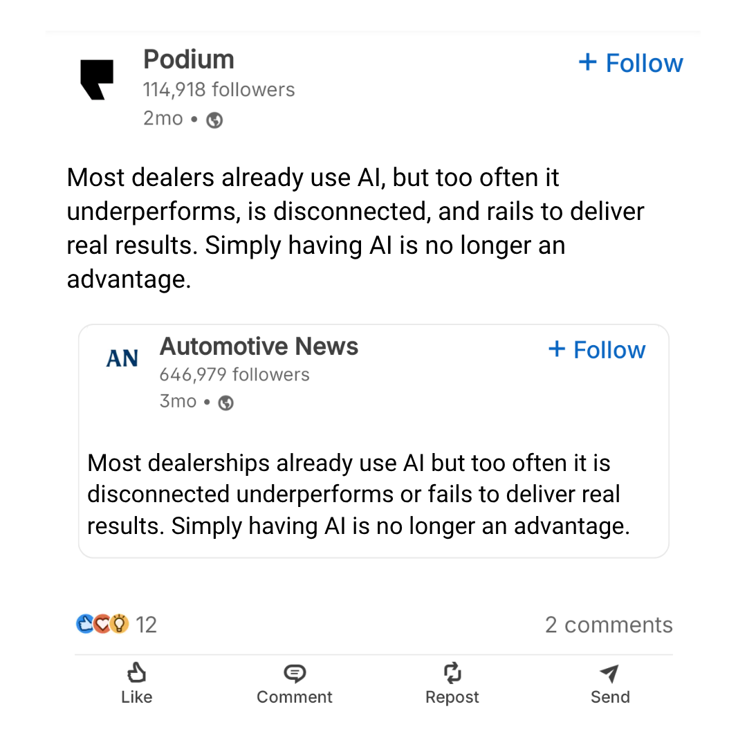 Podium Facebook ad