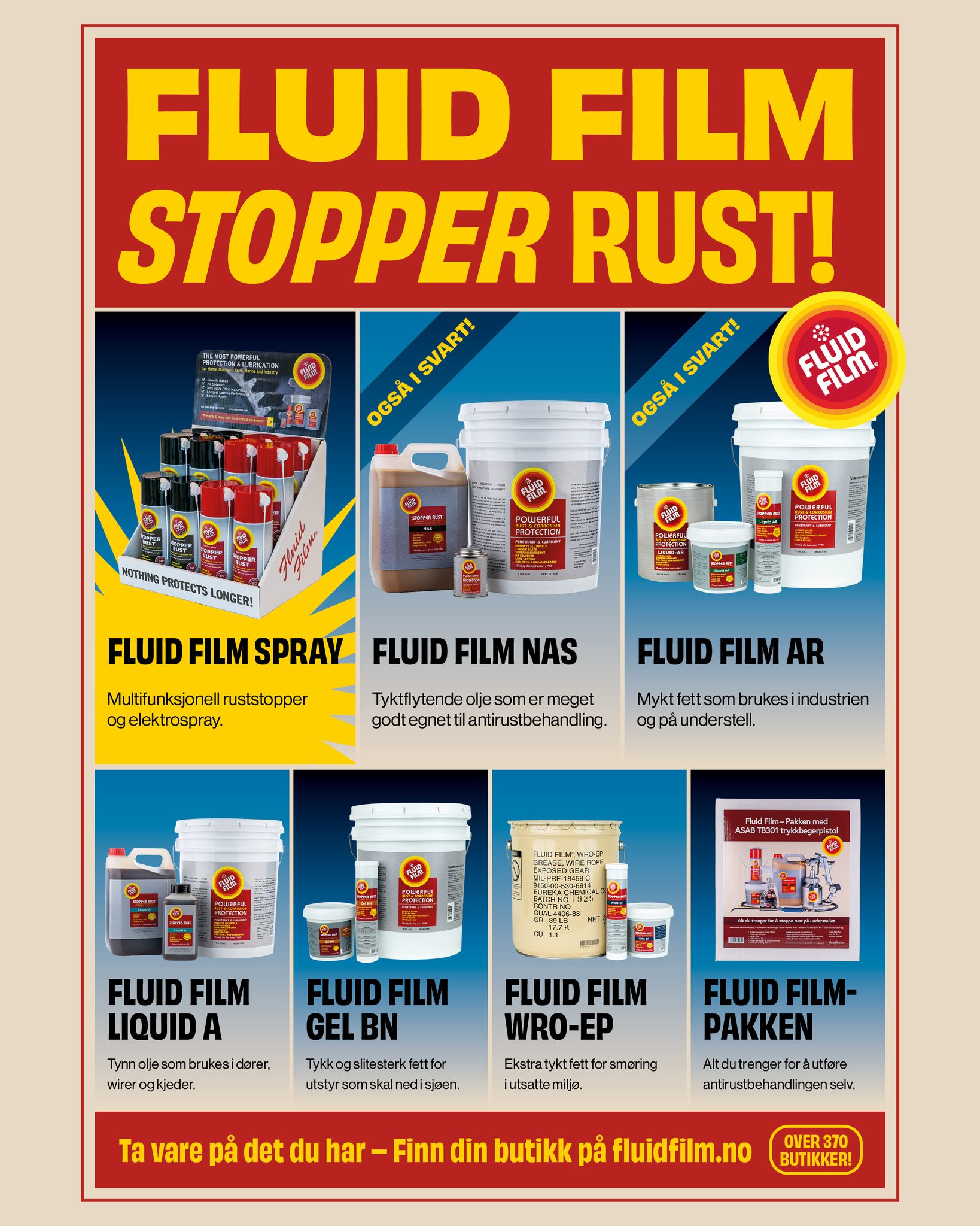 Fluid Film Norge Facebook ad: Visste du at Fluid Film finnes i en…