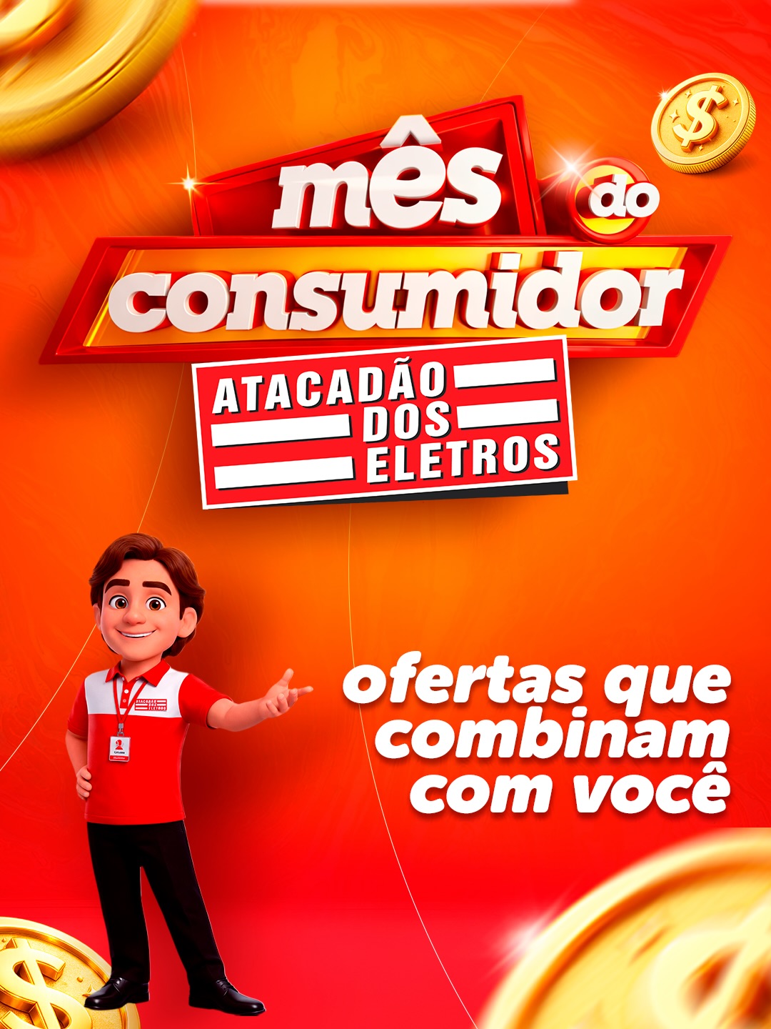Atacadão dos Eletros Facebook ad: Mês do Consumidor chegou com preço que dá…