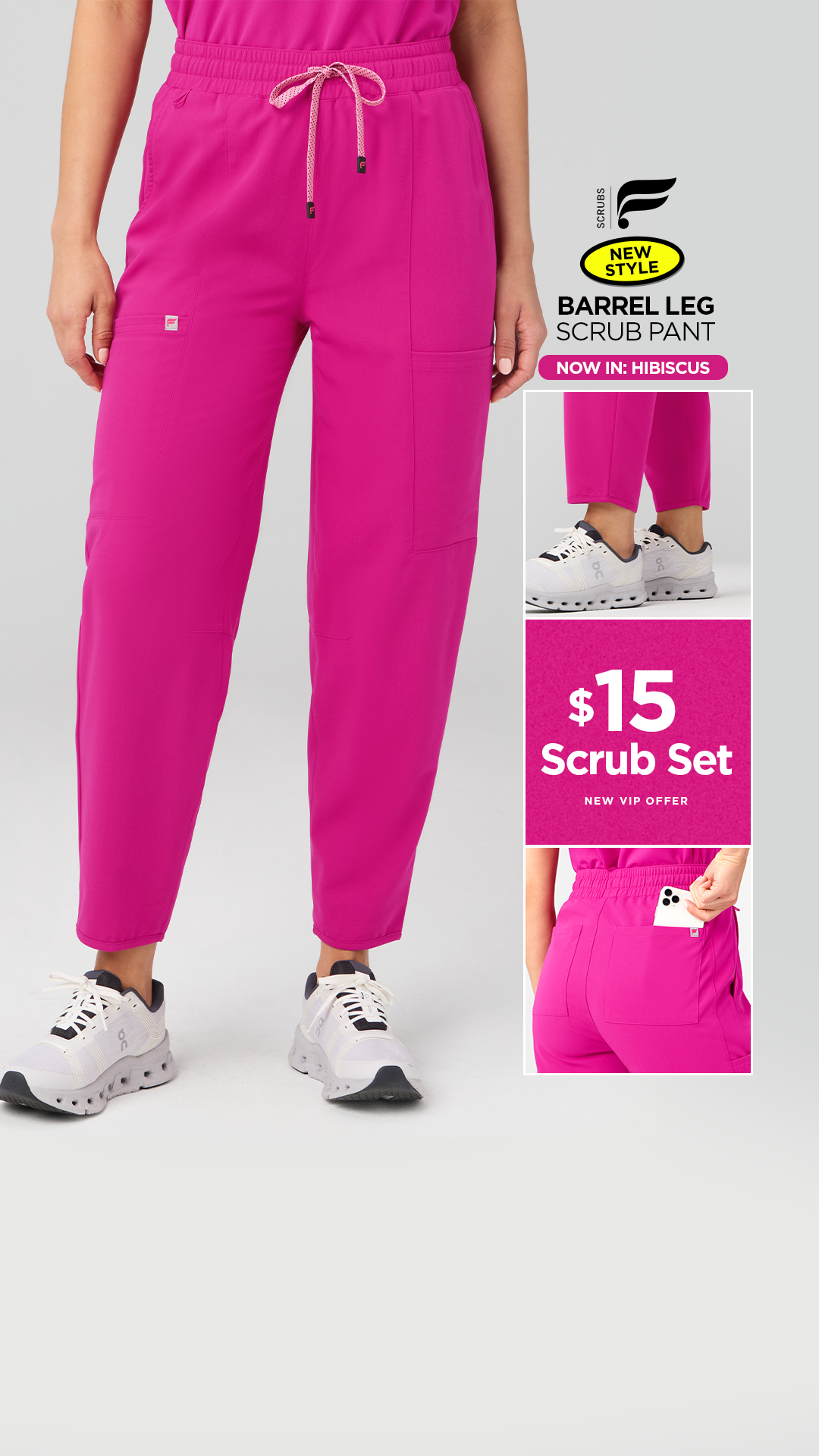 Fabletics Scrubs Facebook ad