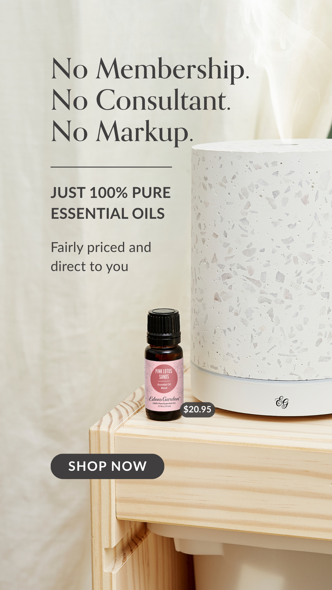 Edens Garden Essential Oils Facebook ad