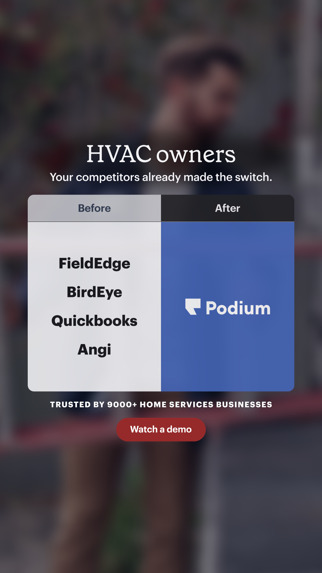 Podium Facebook ad