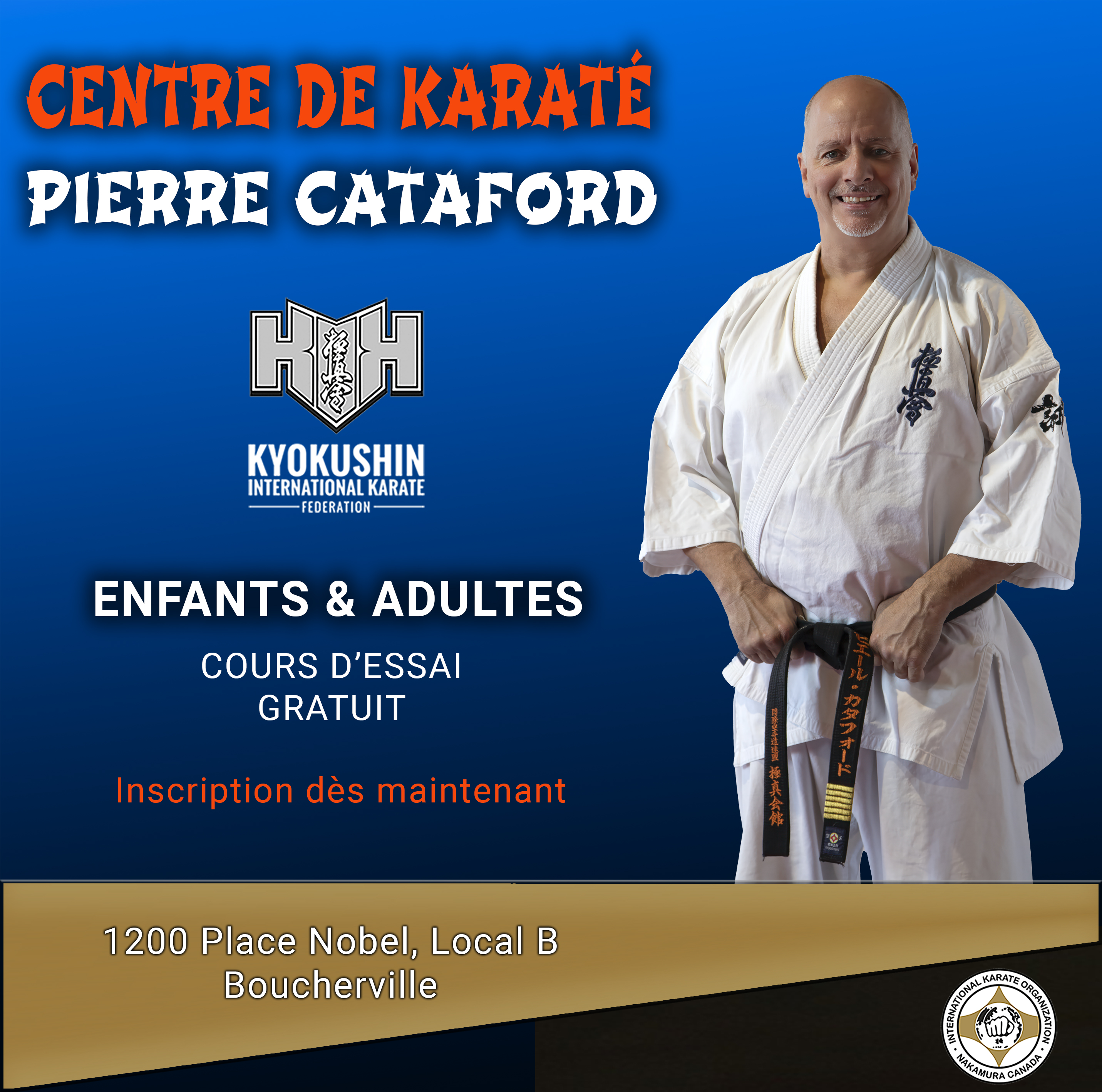 Karaté Kyokushin Boucherville Facebook ad