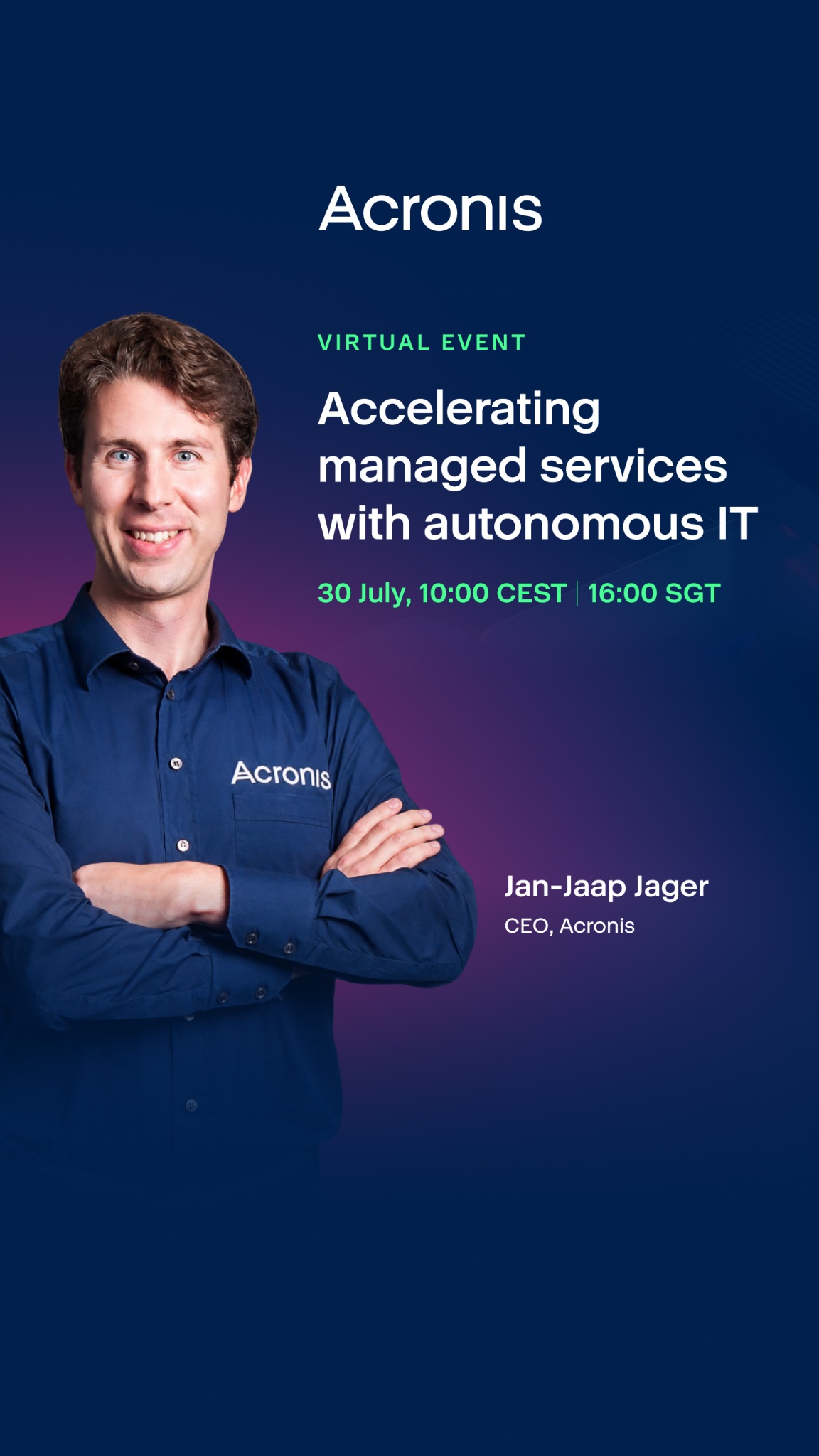 Acronis Facebook ad