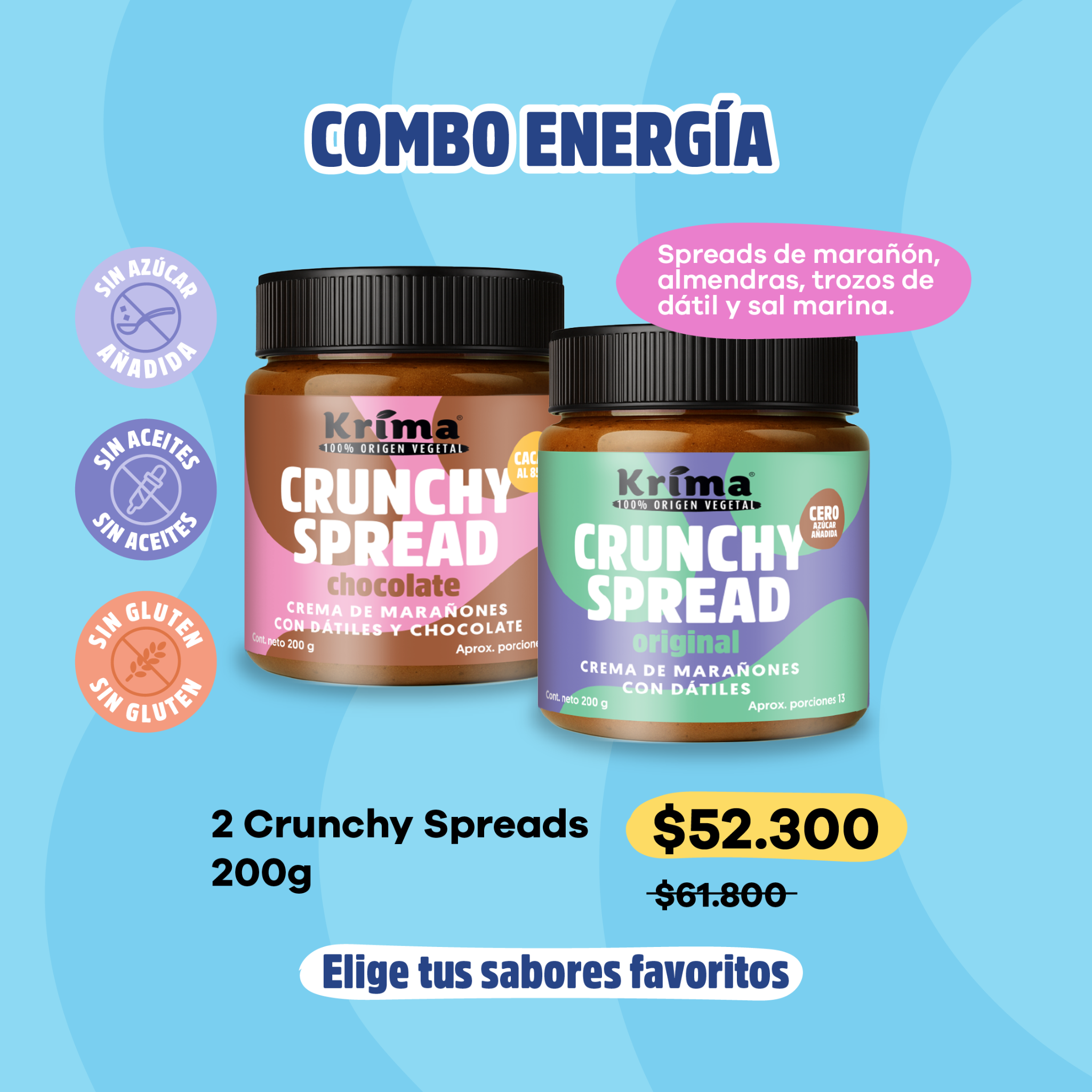 Krima Facebook ad: Aprovecha el precio especial hoy.