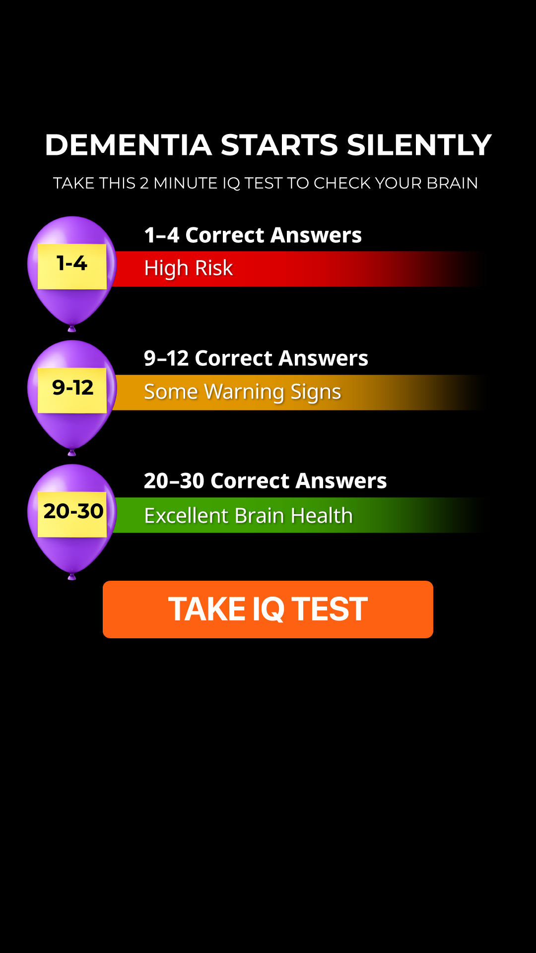 My IQ Facebook ad