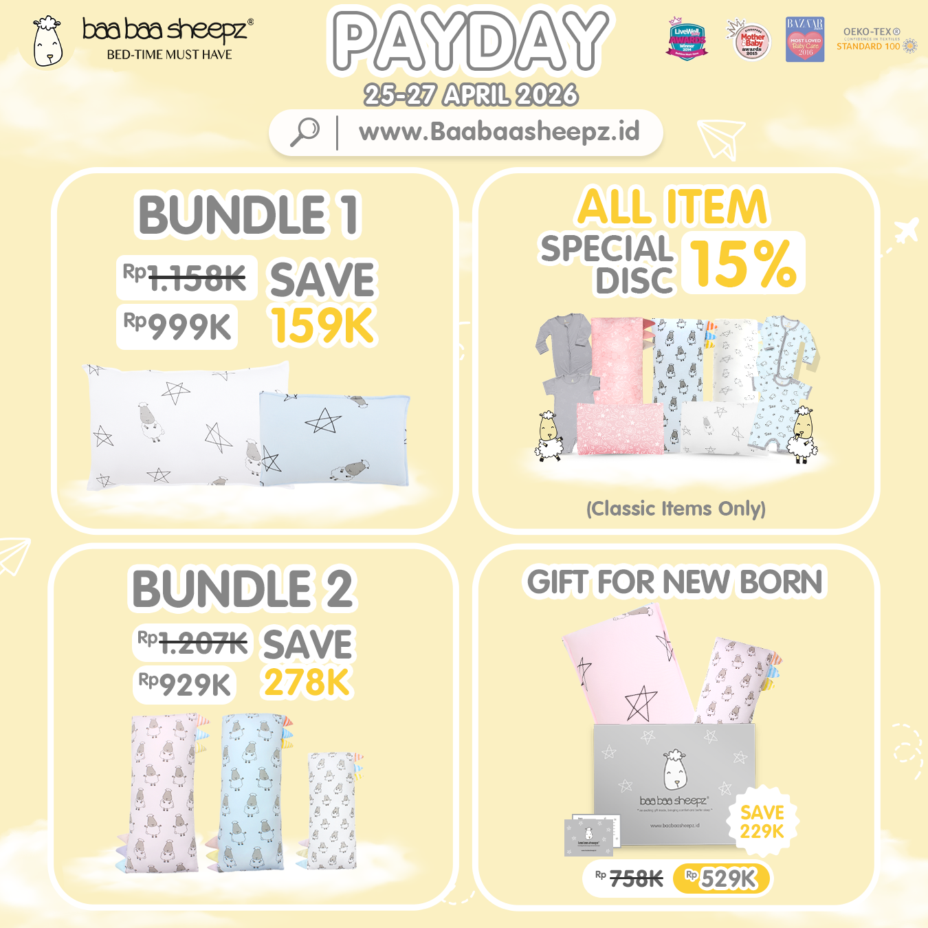 Baa Baa Sheepz Indonesia Facebook ad: PAYDAY BAABAASHEEPZ IS HERE