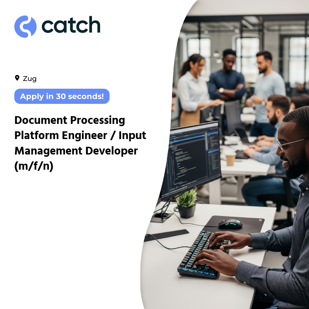 catch.hr Facebook ad: Document Processing Platform Engineer / Input Management…