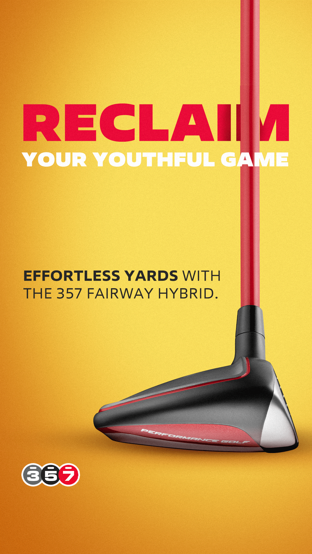 Performance Golf Facebook ad