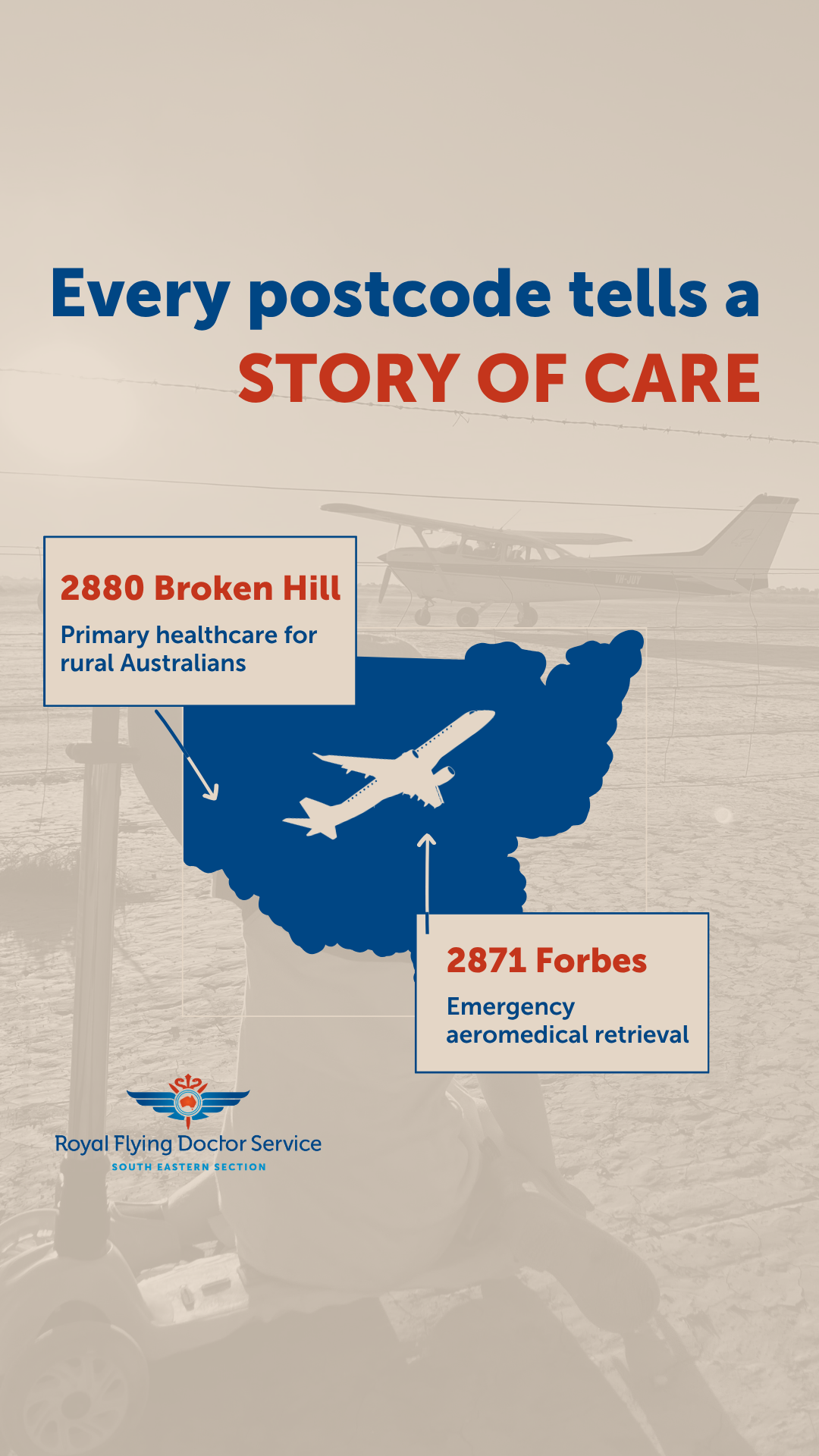 Royal Flying Doctor Service NSW / ACT Facebook ad