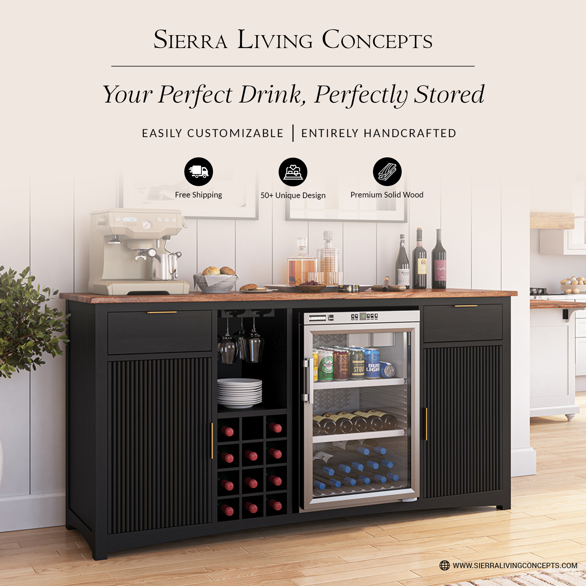 Sierra Living Concepts Facebook ad: Stop buying stuff for your house.