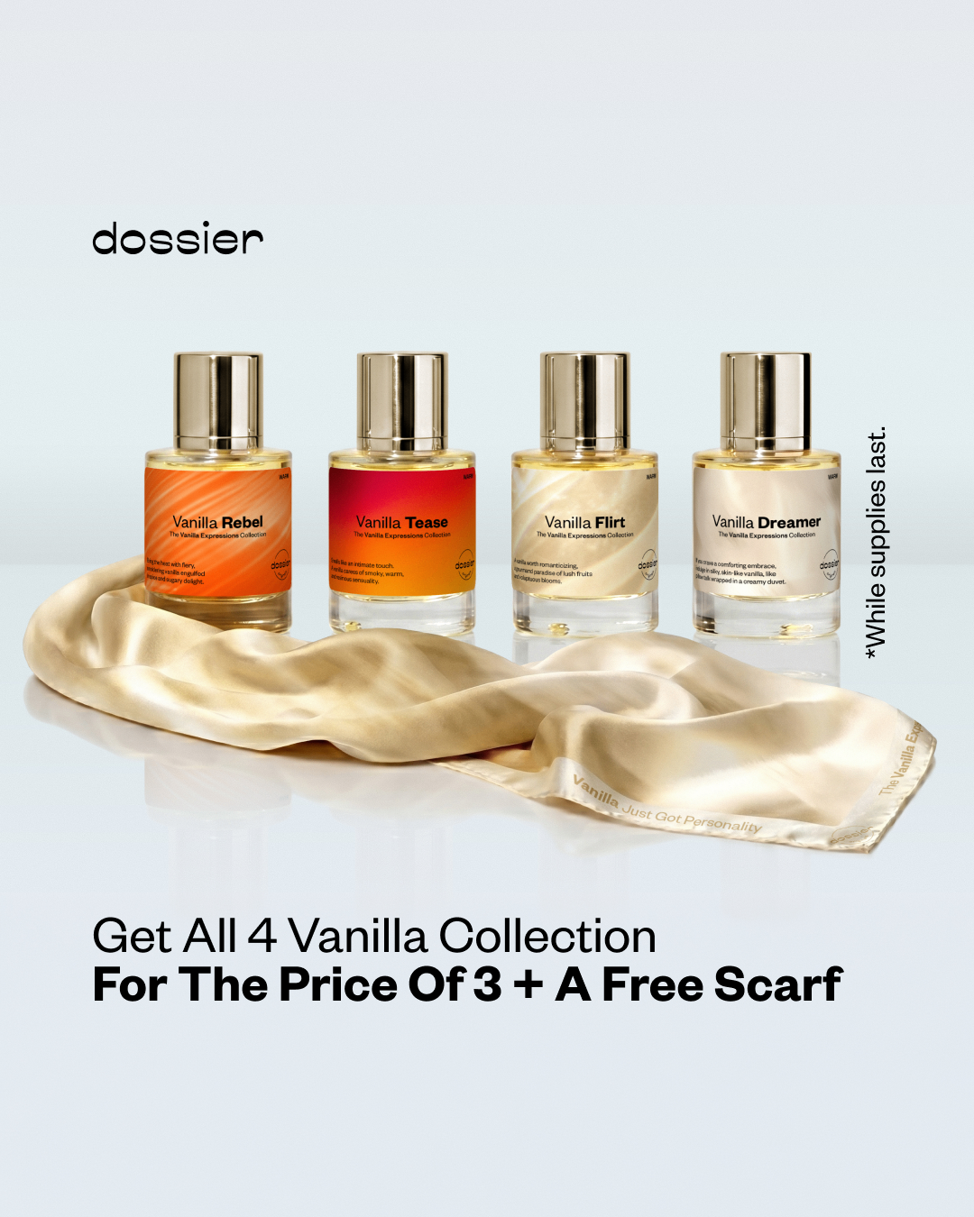 Dossier Facebook ad: Your Vanilla Gift Awaits