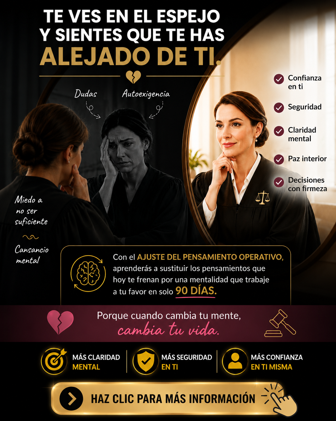 Elite Mind Coach Facebook ad: Te has alejado de ti sin darte cuenta