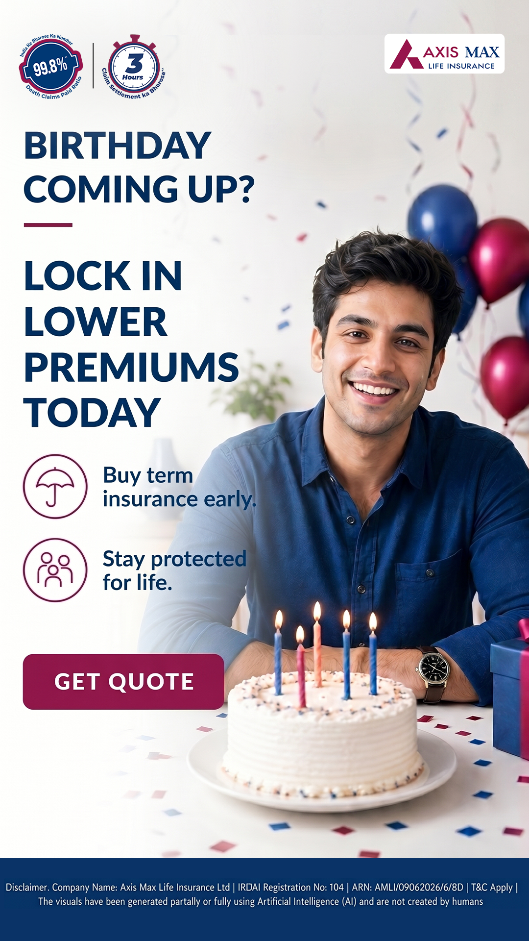 Axis Max Life Insurance Facebook ad