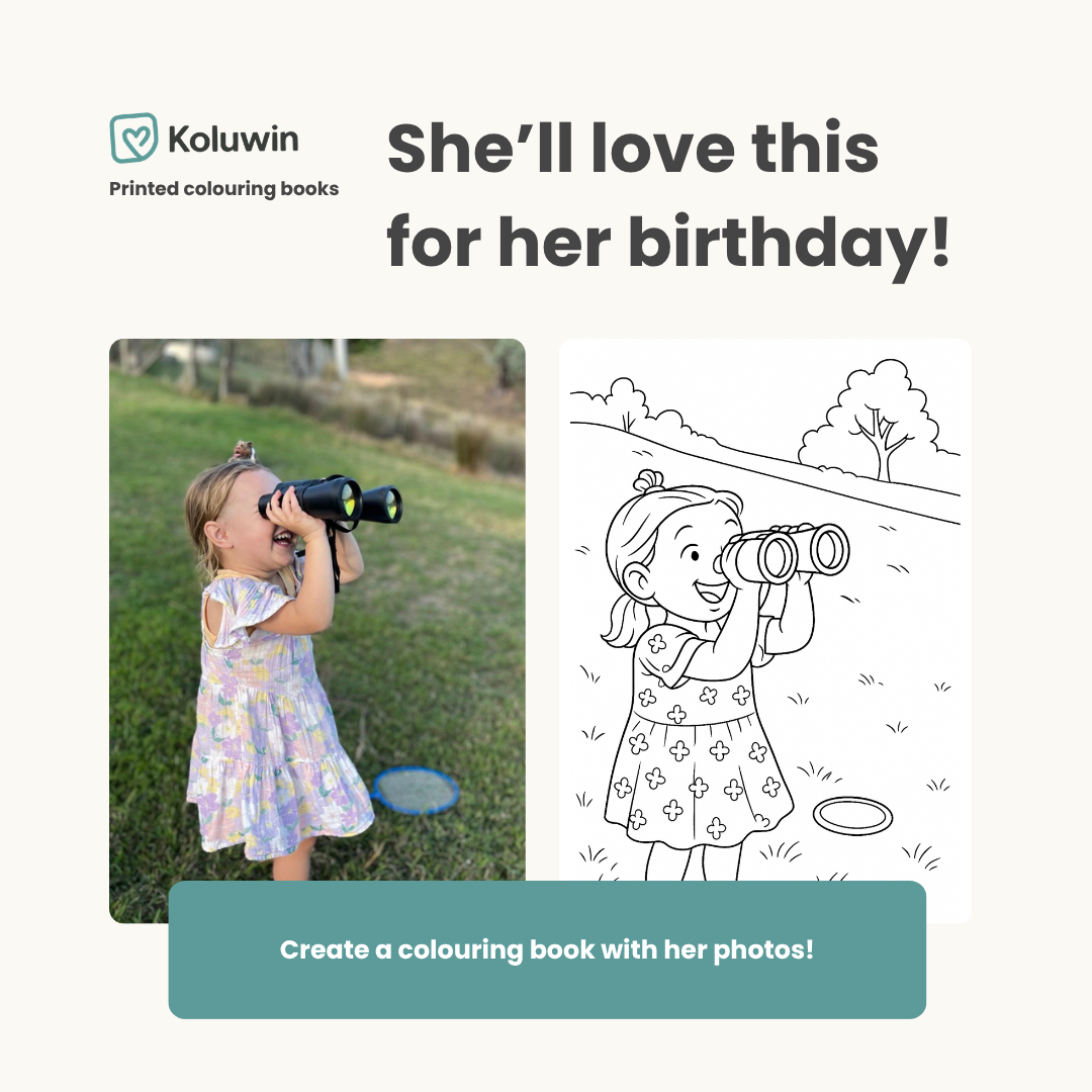Koluwin Facebook ad: The Cutest Personalised Birthday Gift