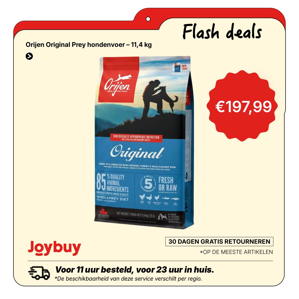 Joybuy NL Facebook ad