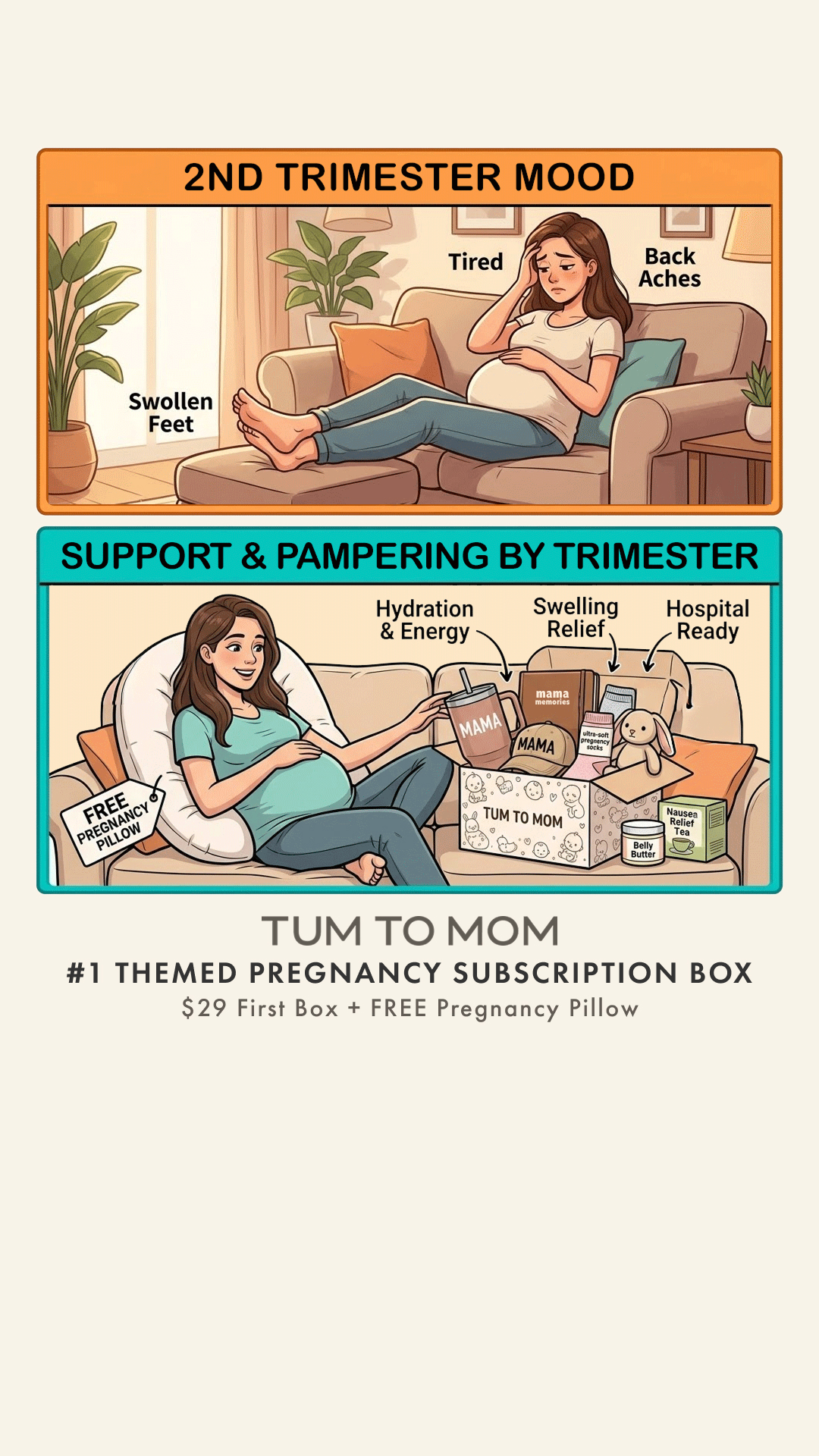 Tum To Mom Pregnancy Box Facebook ad