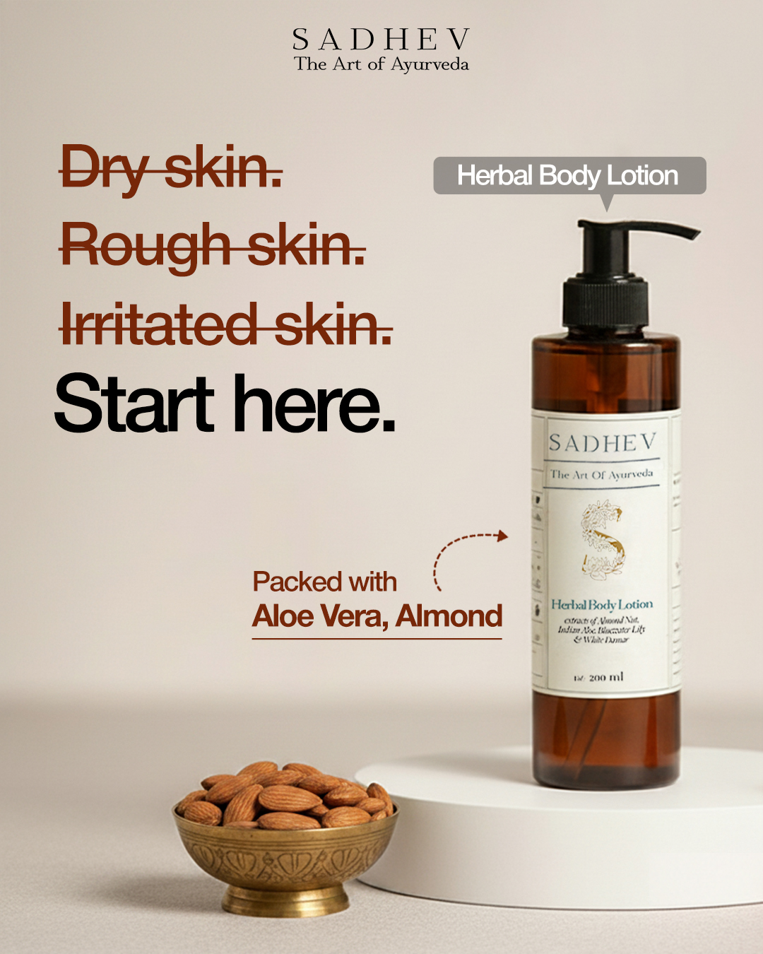 Sadhev - The Art Of Ayurveda Facebook ad: SADHEV | Luxury Ayurvedic Care | Ayurveda in Our Bloodline