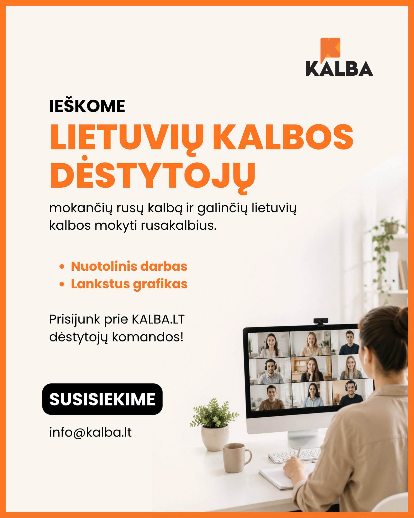 Kalba.Lt Facebook ad