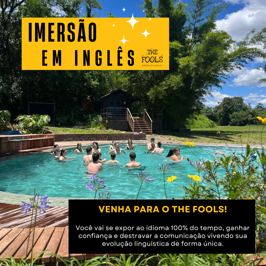 The Fools Facebook ad: Imersões de Inglês com Vagas Limitadas