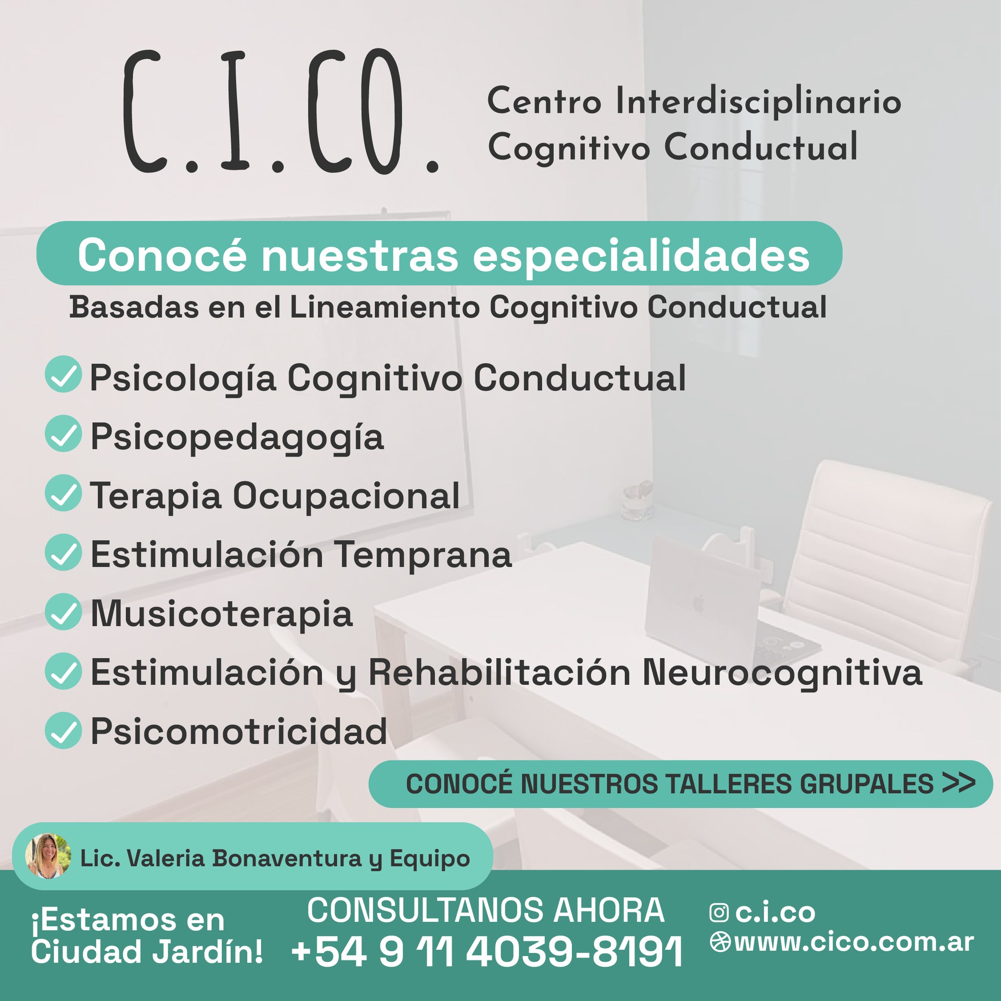 CICO Centro Interdisciplinario Cognitivo Conductual Facebook ad: ¿Estás buscando apoyo profesional para vos, tu hijo/a…