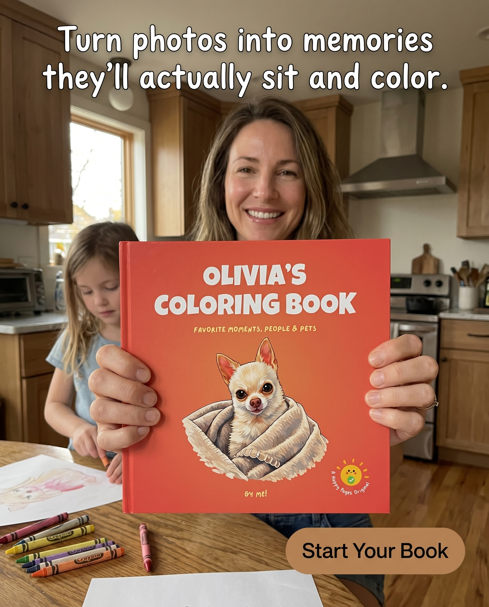 Happy Pages Facebook ad