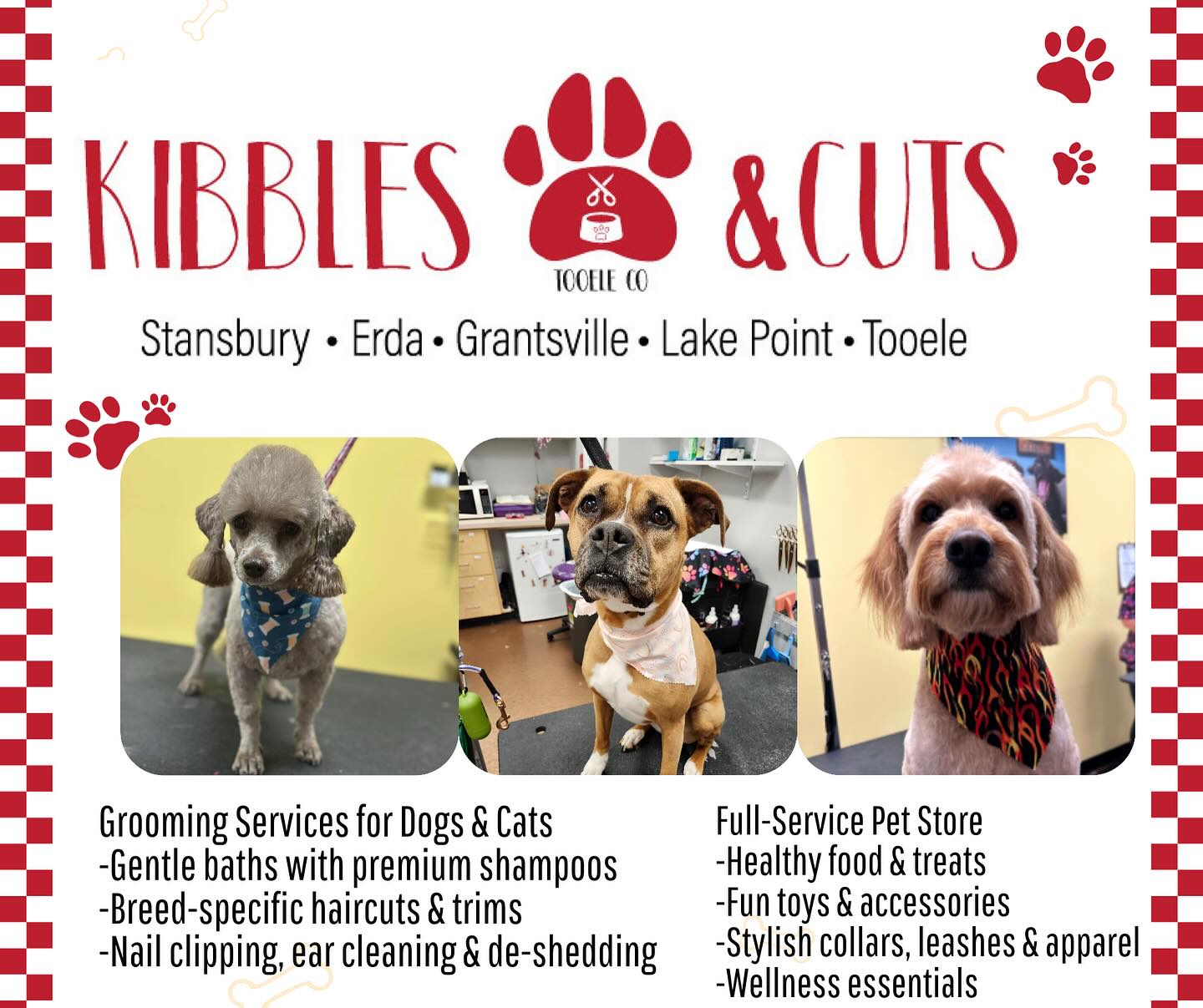 Kibbles & Cuts Stansbury Park Facebook ad