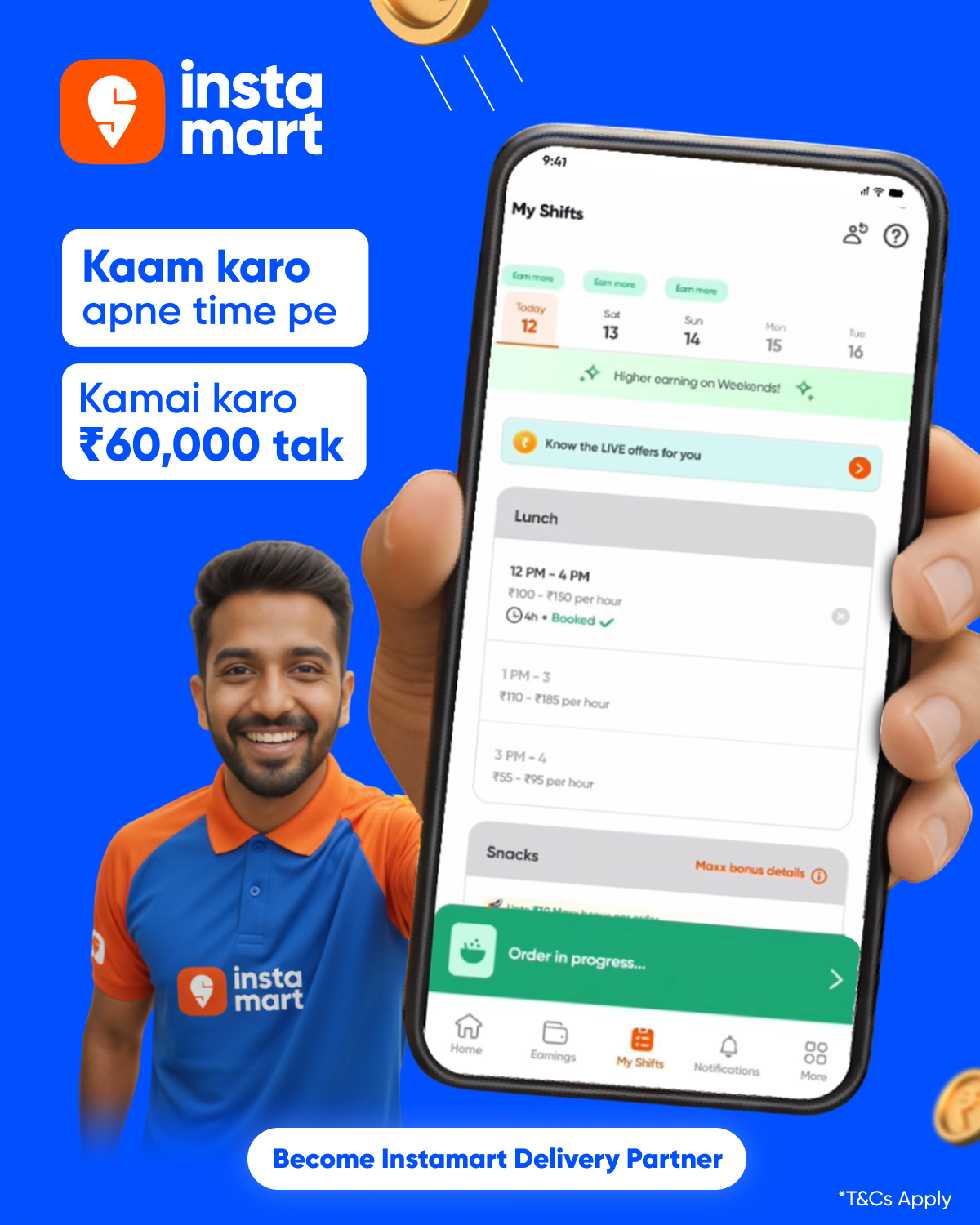 Swiggy Delivery Partners Facebook ad