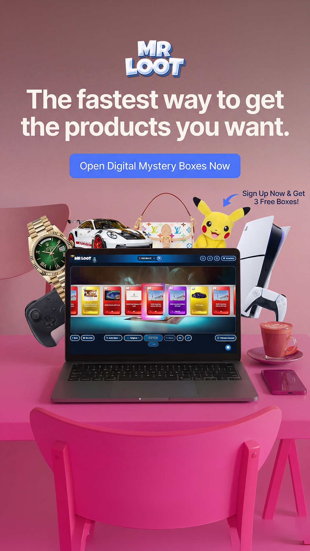 MrLoot.com Facebook ad