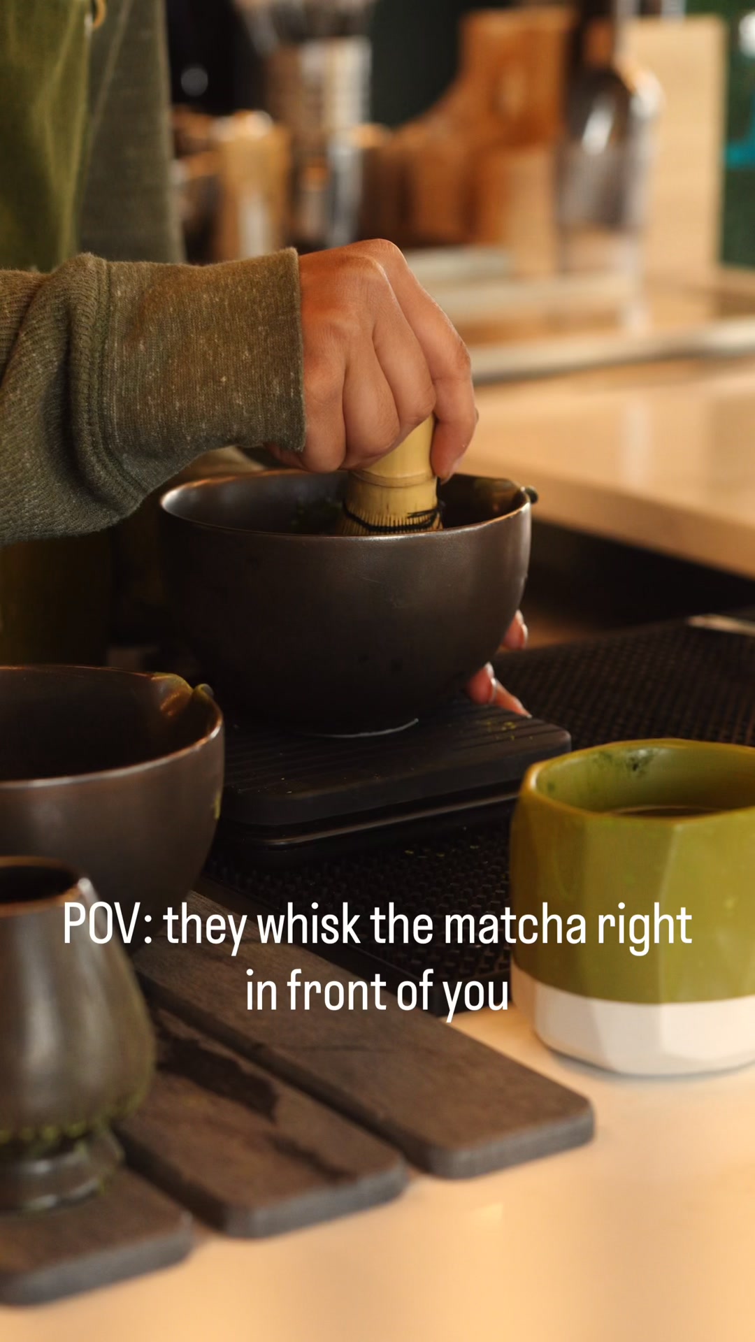 Matcha & Creme Facebook ad: Craving the perfect matcha or coffee?