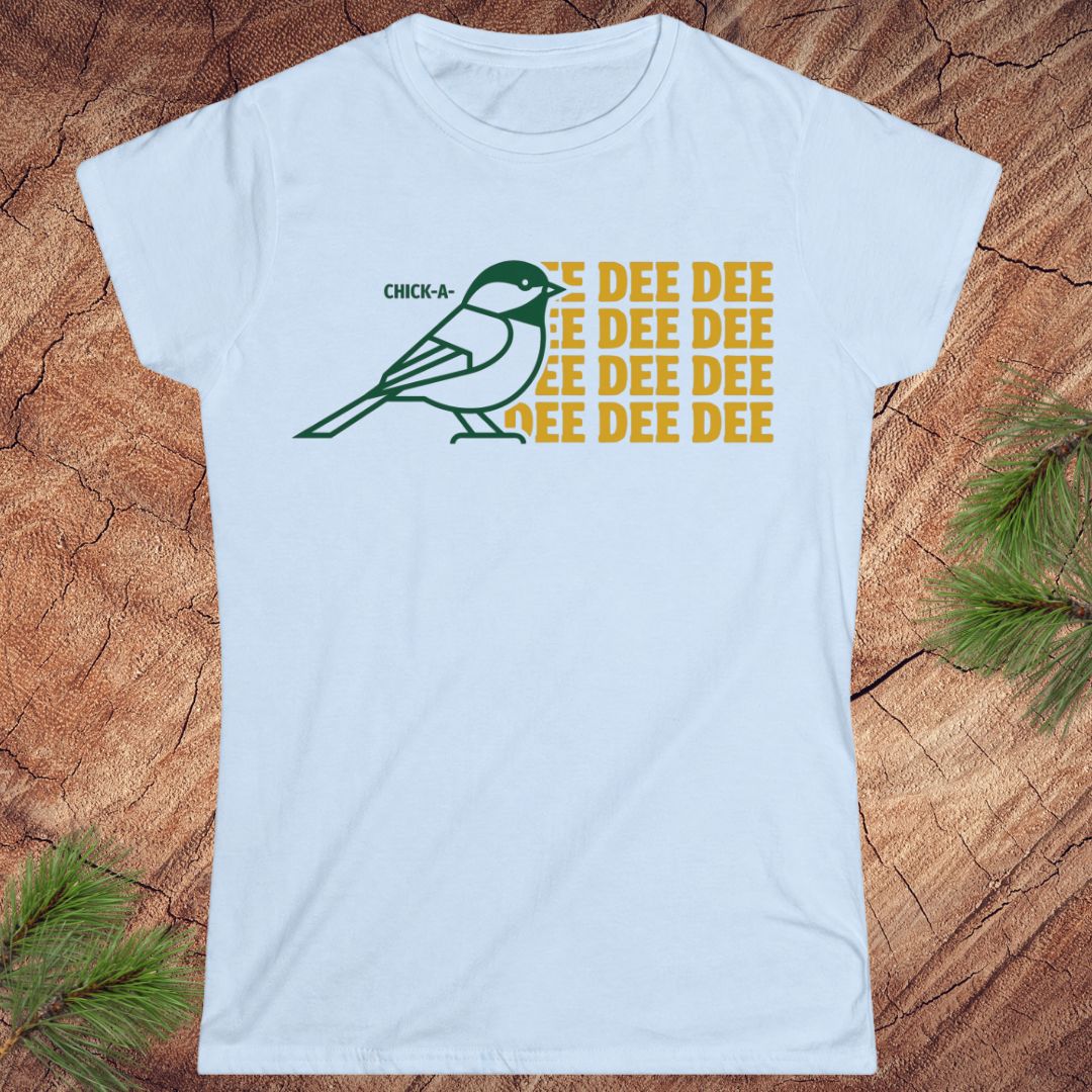 The Wandering Owl Facebook ad: Chickadee Dee Dee Women's Tee