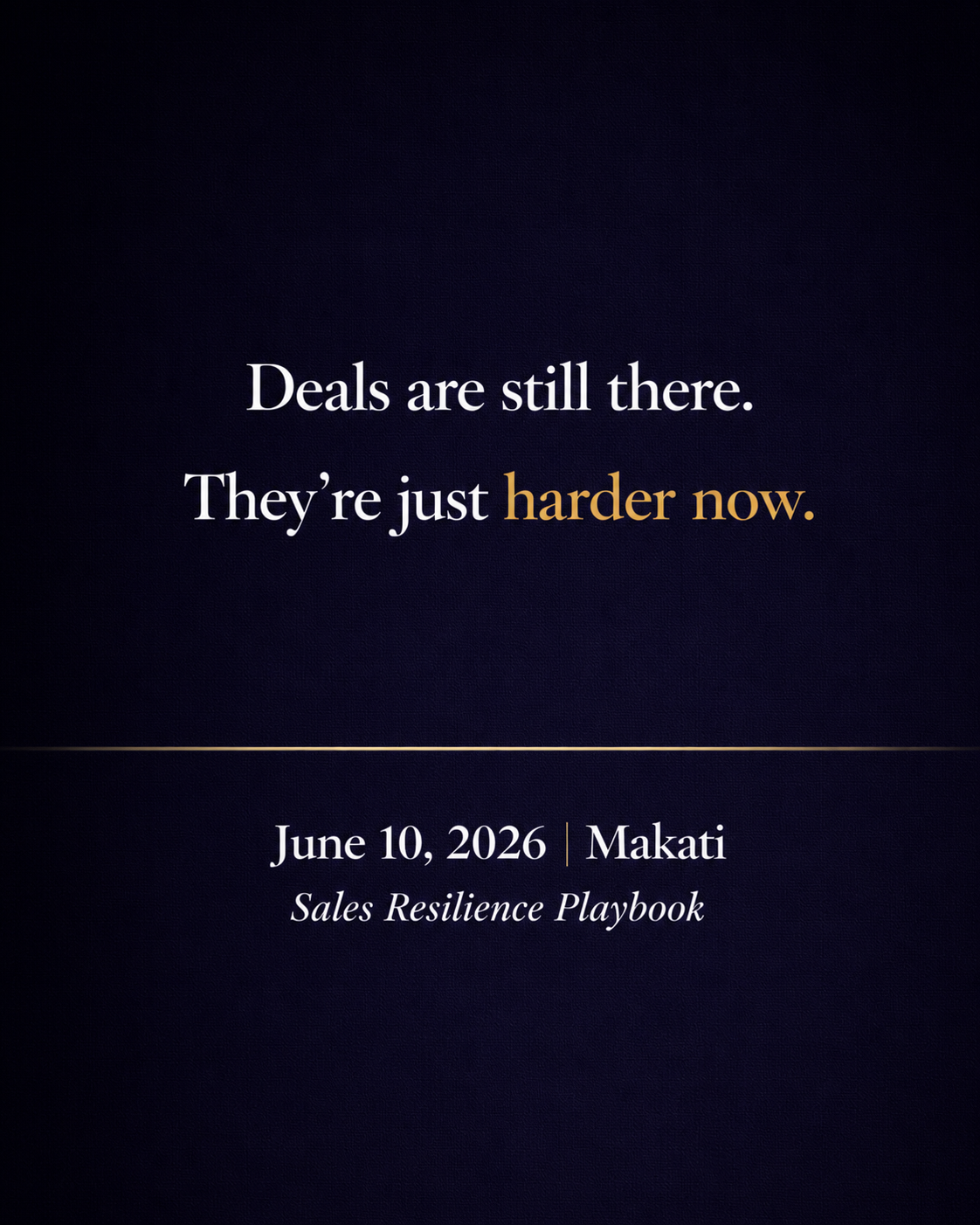Training For Less Facebook ad: The deals are still there. Movement is not.