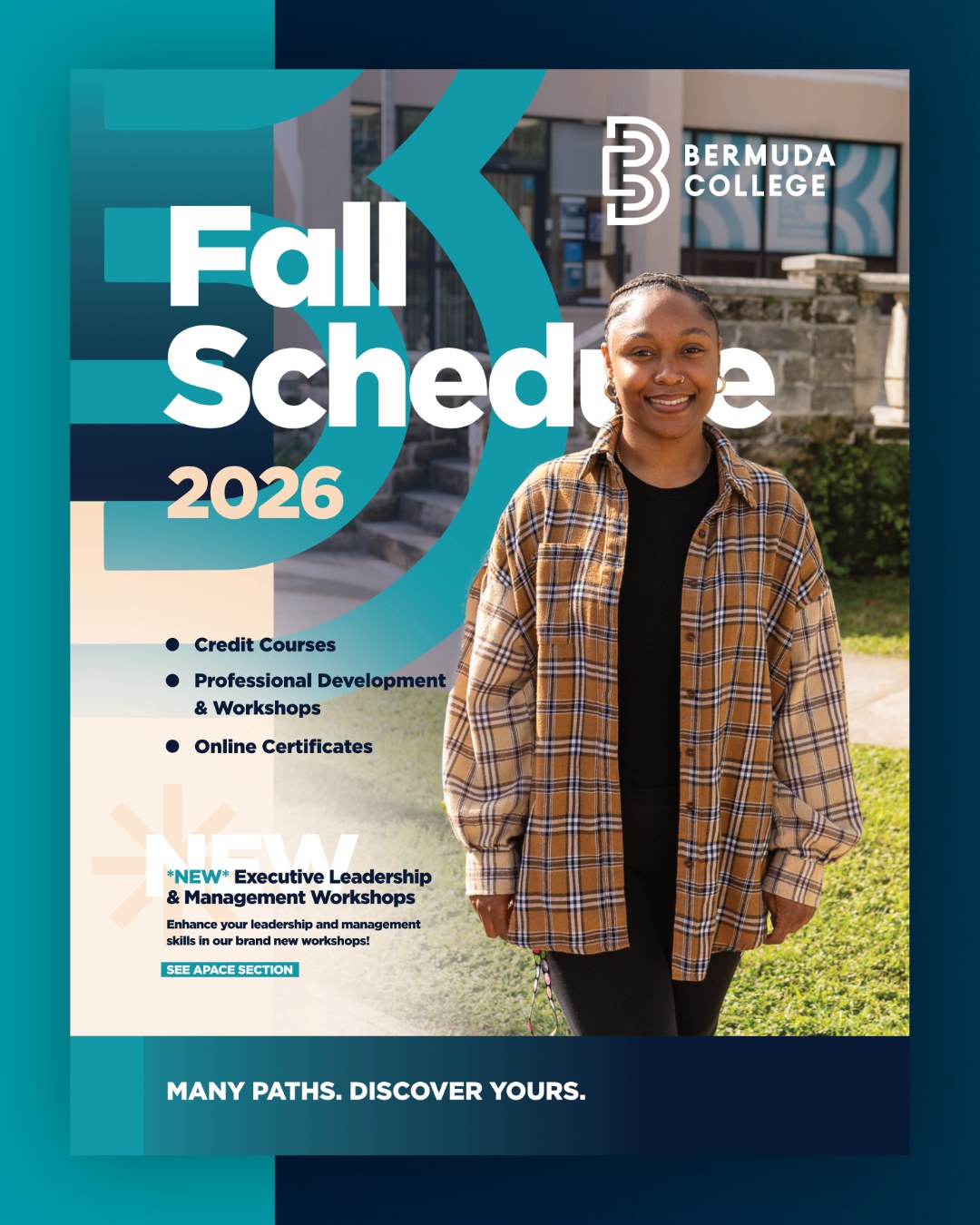 Bermuda College Facebook ad: Bermuda College 2026 Fall Course Schedule