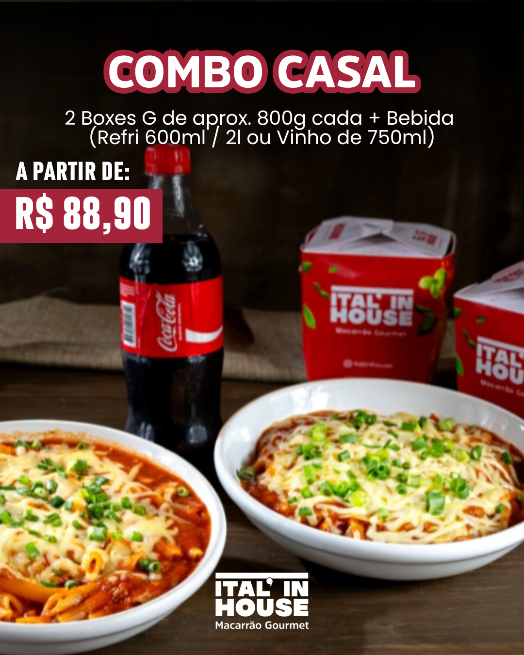 Ital'in House Mauá Facebook ad: PEÇA AQUI →