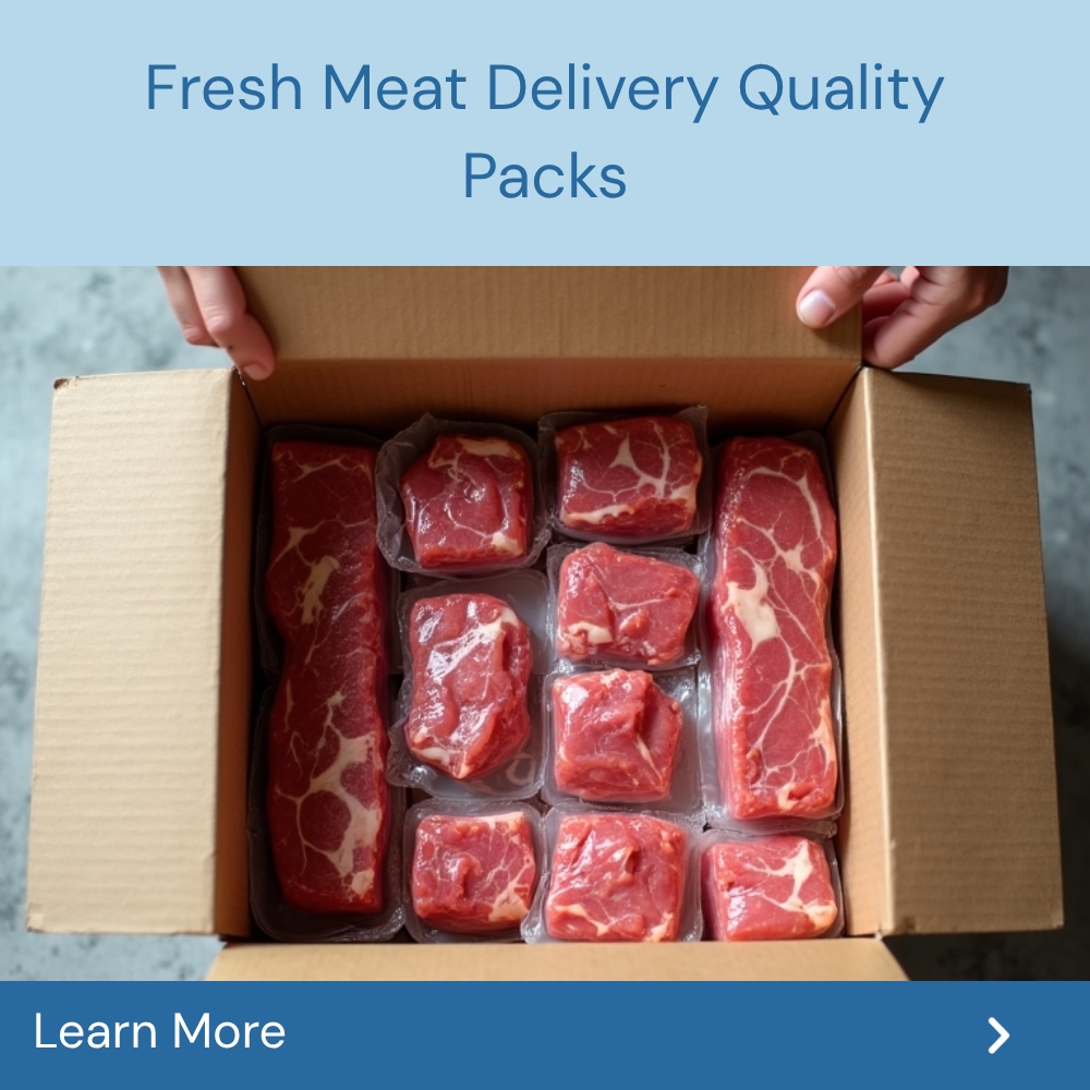 SwiftResults Here Facebook ad: Fresh Meat Delivery Quality Packs!