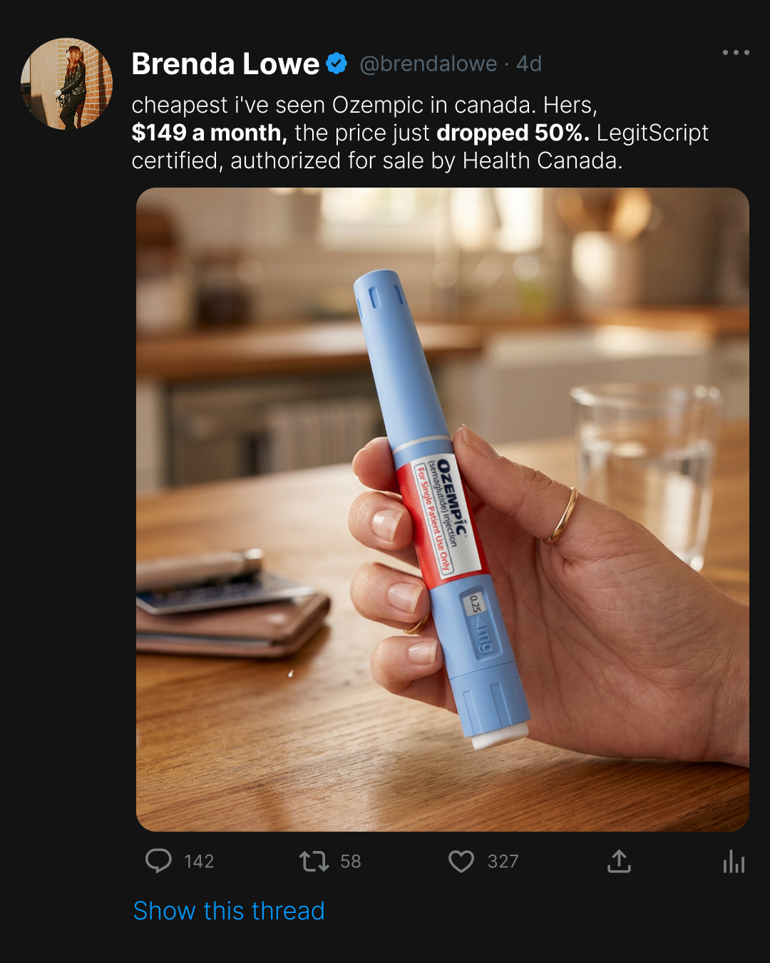 Hers Facebook ad