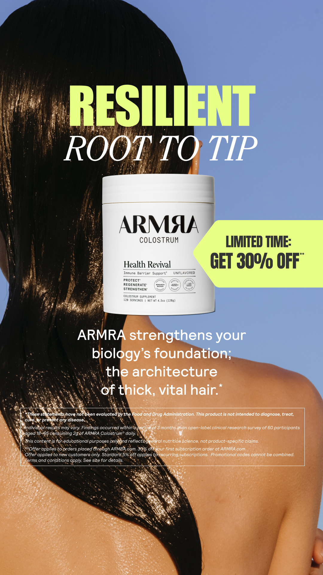 ARMRA Facebook ad
